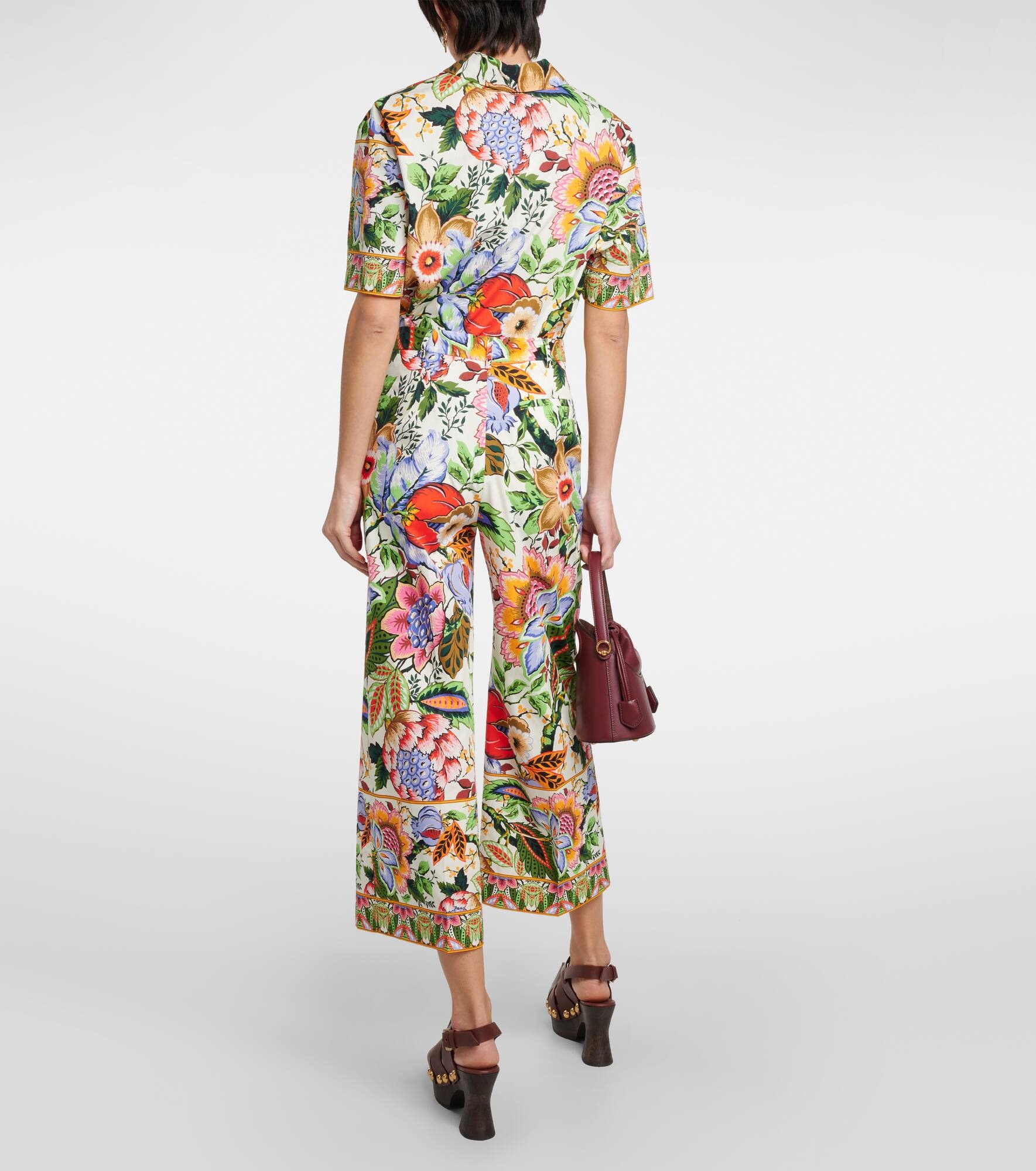 Floral cotton culottes - 3
