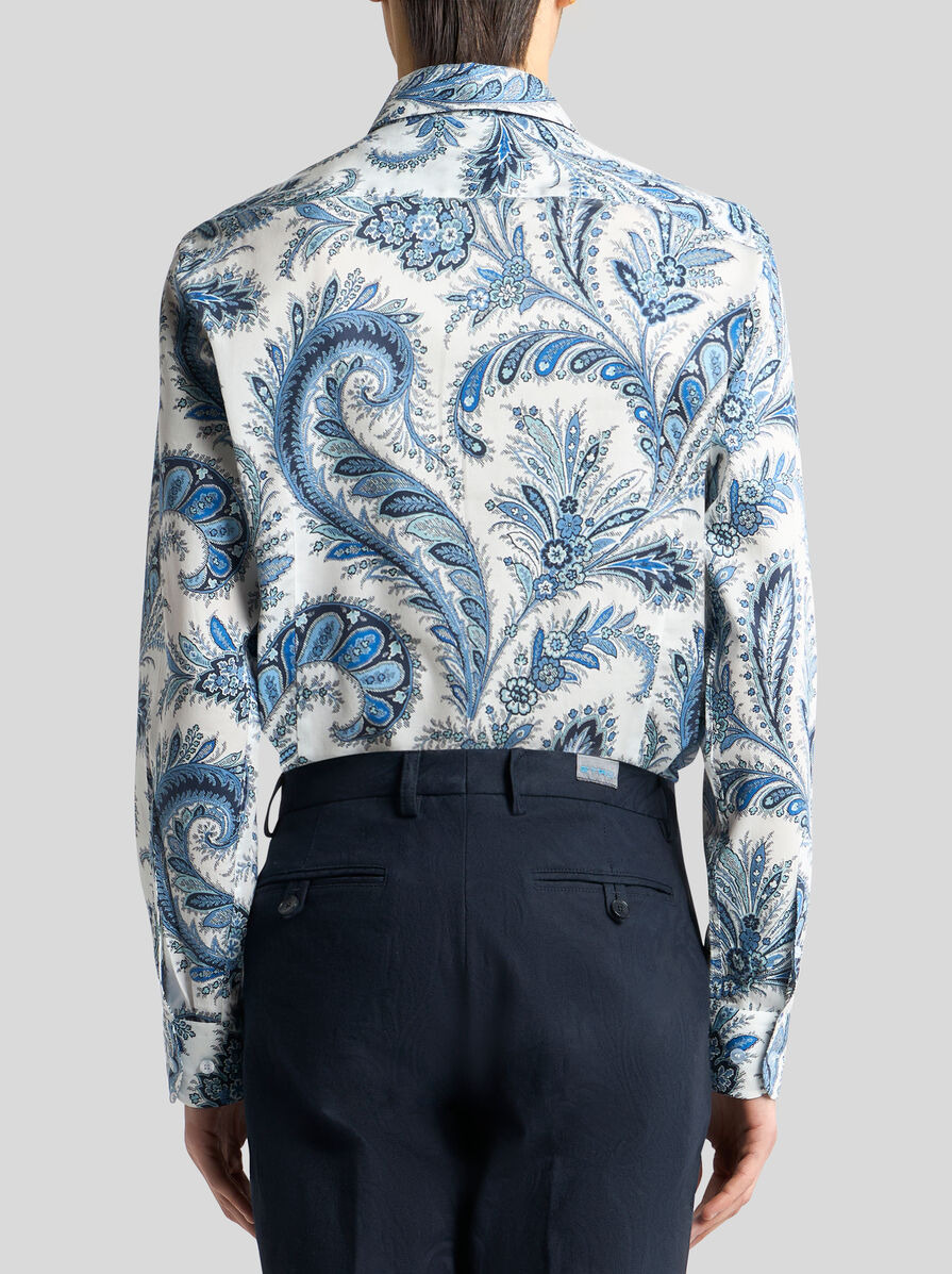 FLORAL PAISLEY COTTON SHIRT - 4