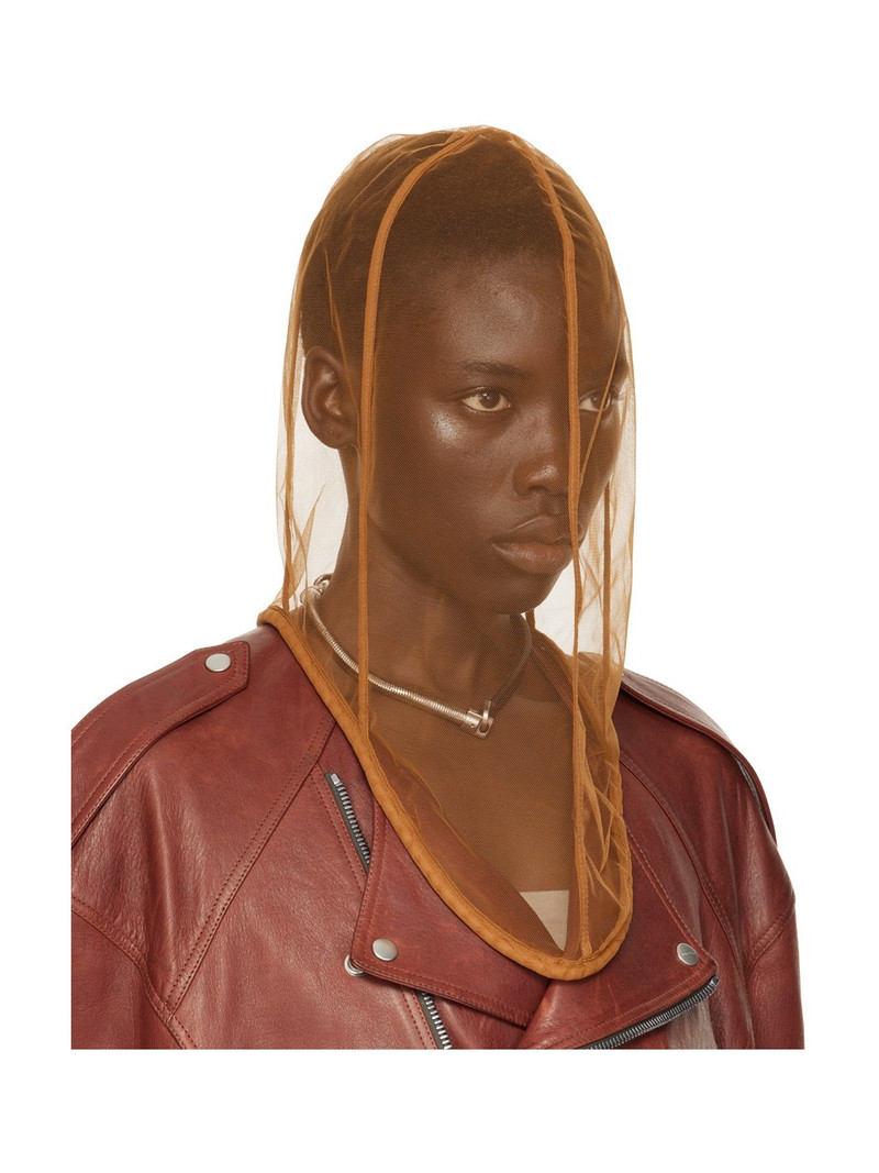 Rick Owens Tan Sheer Hood outlook
