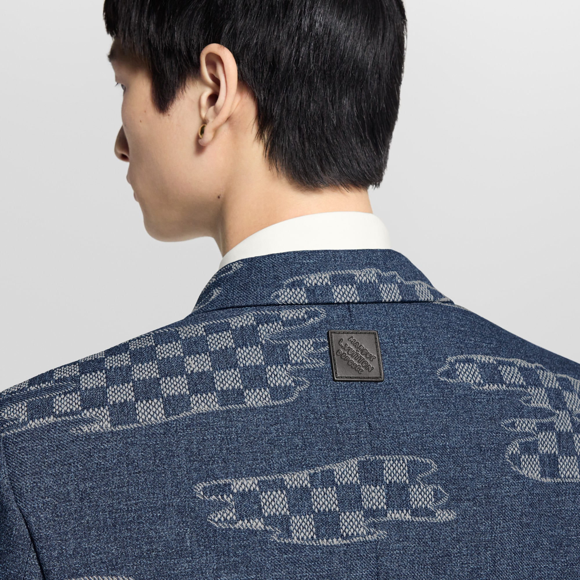 Damier Cropped Single-Breasted Jacket - 3