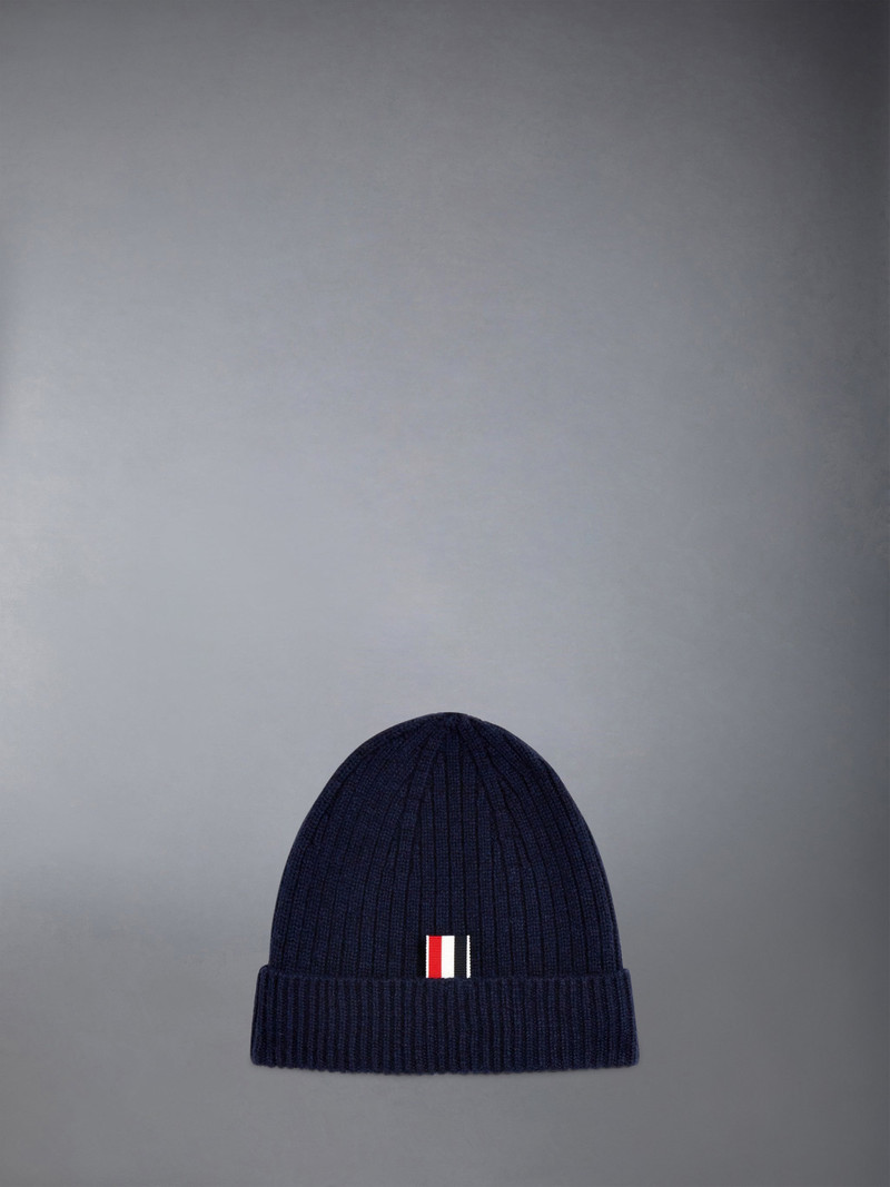 Thom Browne CASHMERE 4-BAR CUFF BEANIE outlook