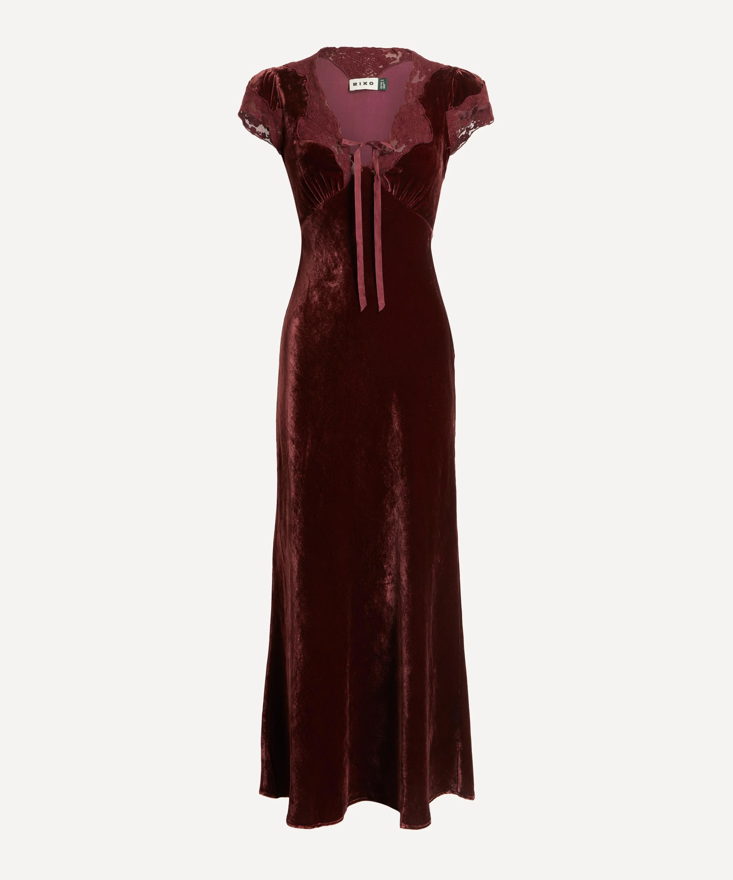 Emory Satin Jacquard Gown - 1