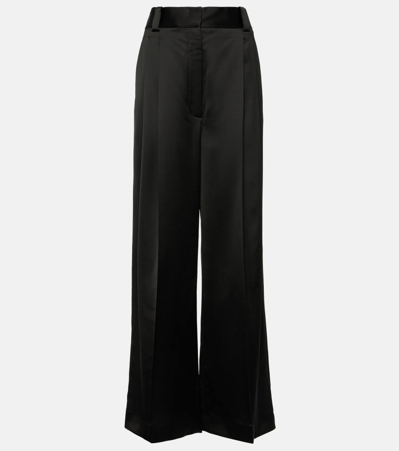 Simone pleated wide-leg pants 1
