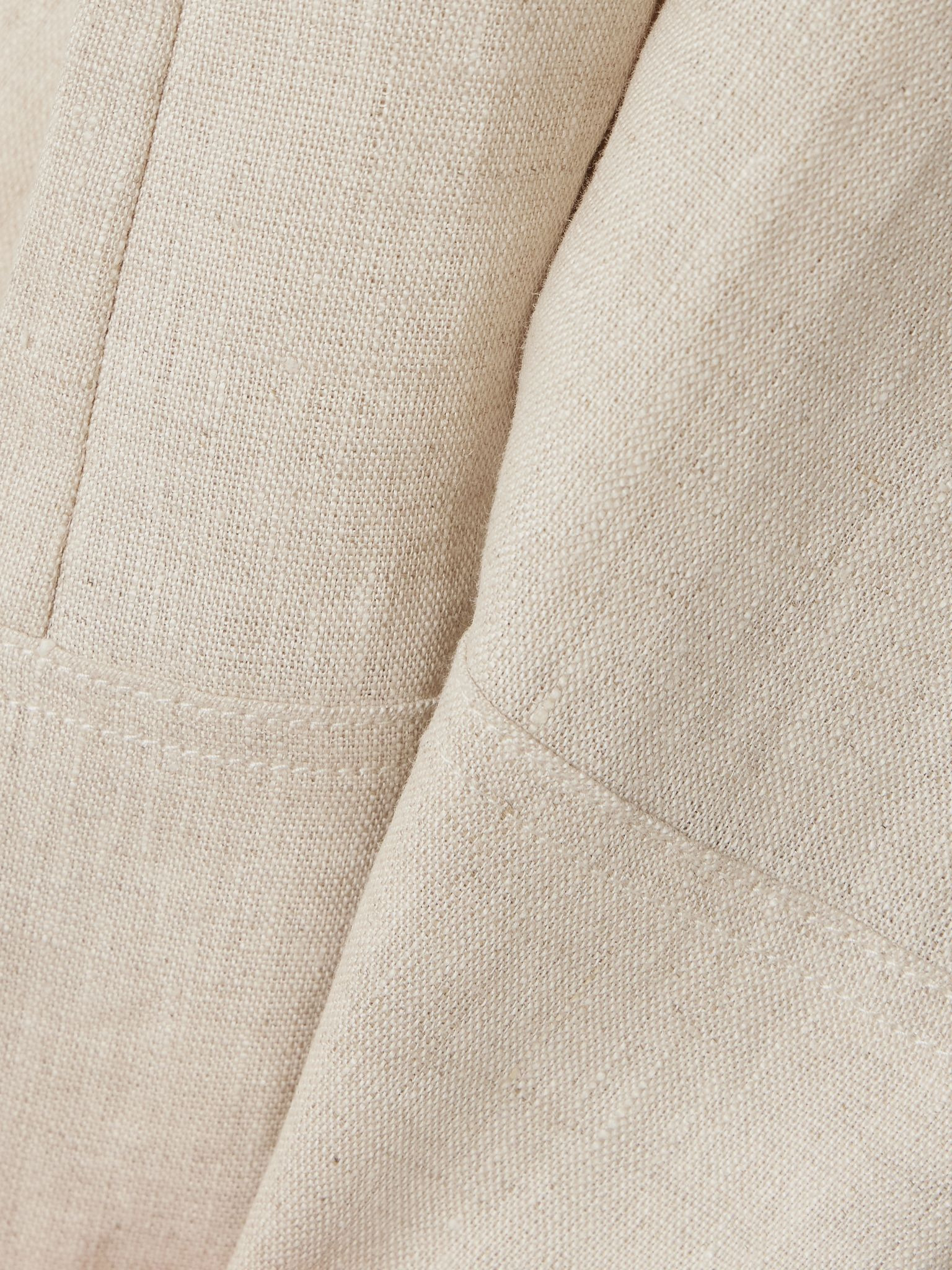 De Estaciones layered linen wide-leg pants Beige - 4