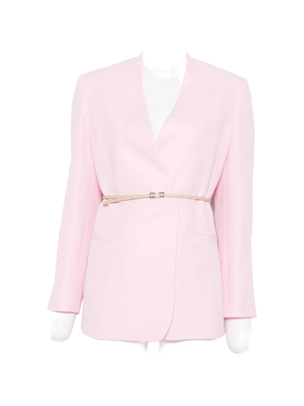 belted wrap-style blazer - 1