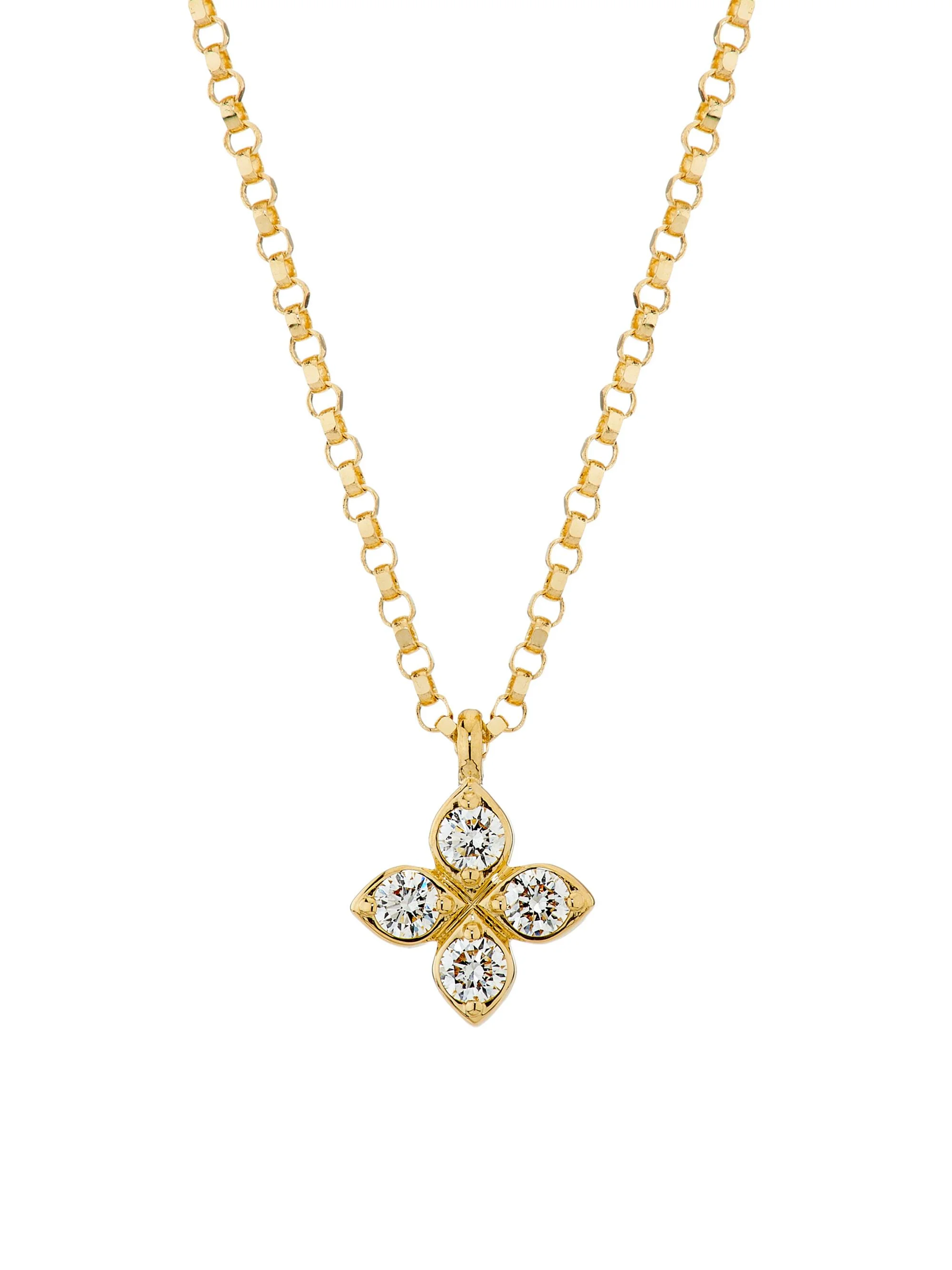Women's Love In Verona 18K Yellow Gold & 0.09 TCW Diamond Pendant Necklace - Yellow Gold - 1