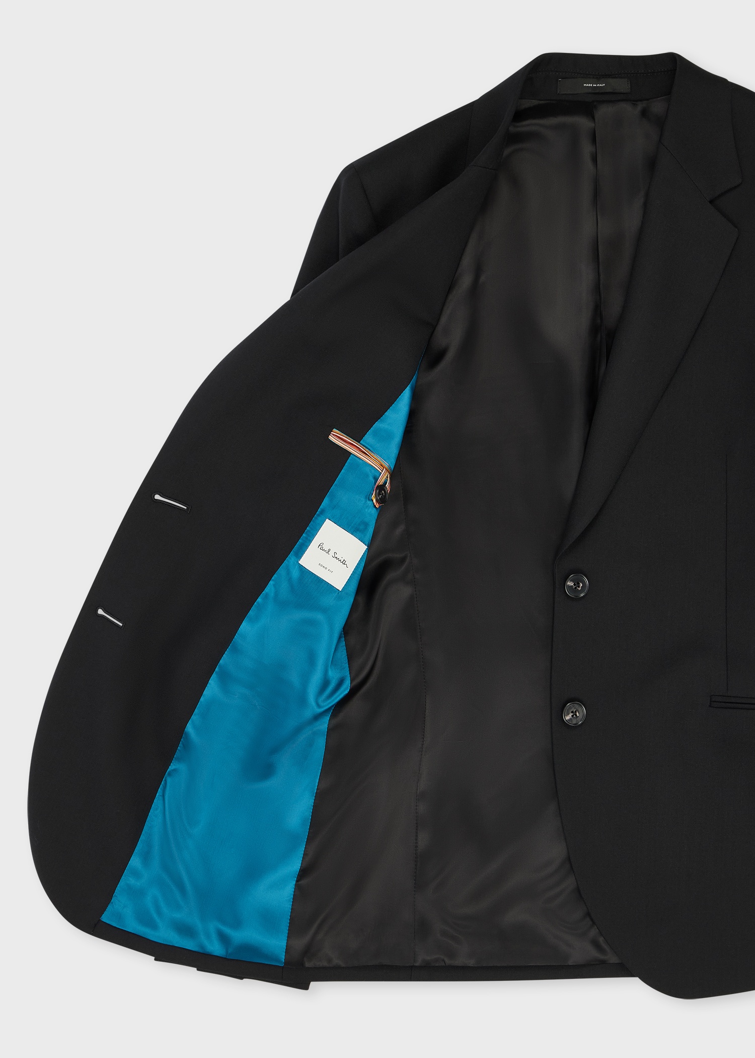 Women's A Suit To Travel In - Black Wool Two-Button Blazer - 4