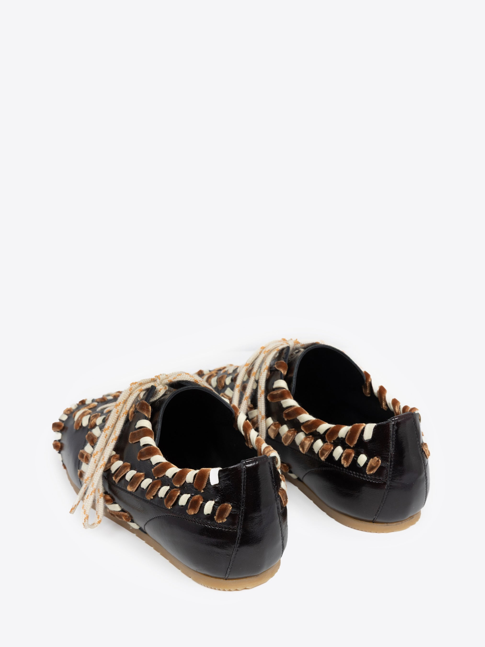 EMBELLISHED LEATHER SNEAKERS - 4