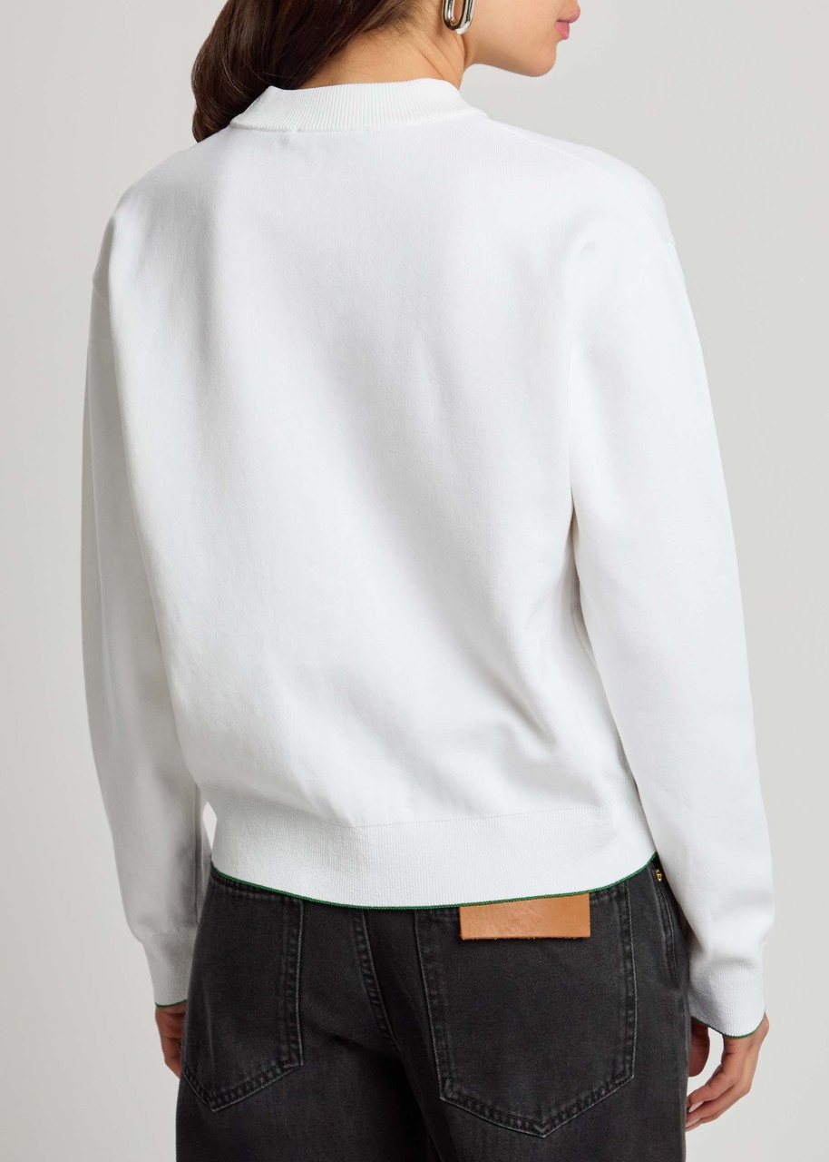 Jacquemus La Maille Venice Embroidered Cotton-blend Sweatshirt - 3