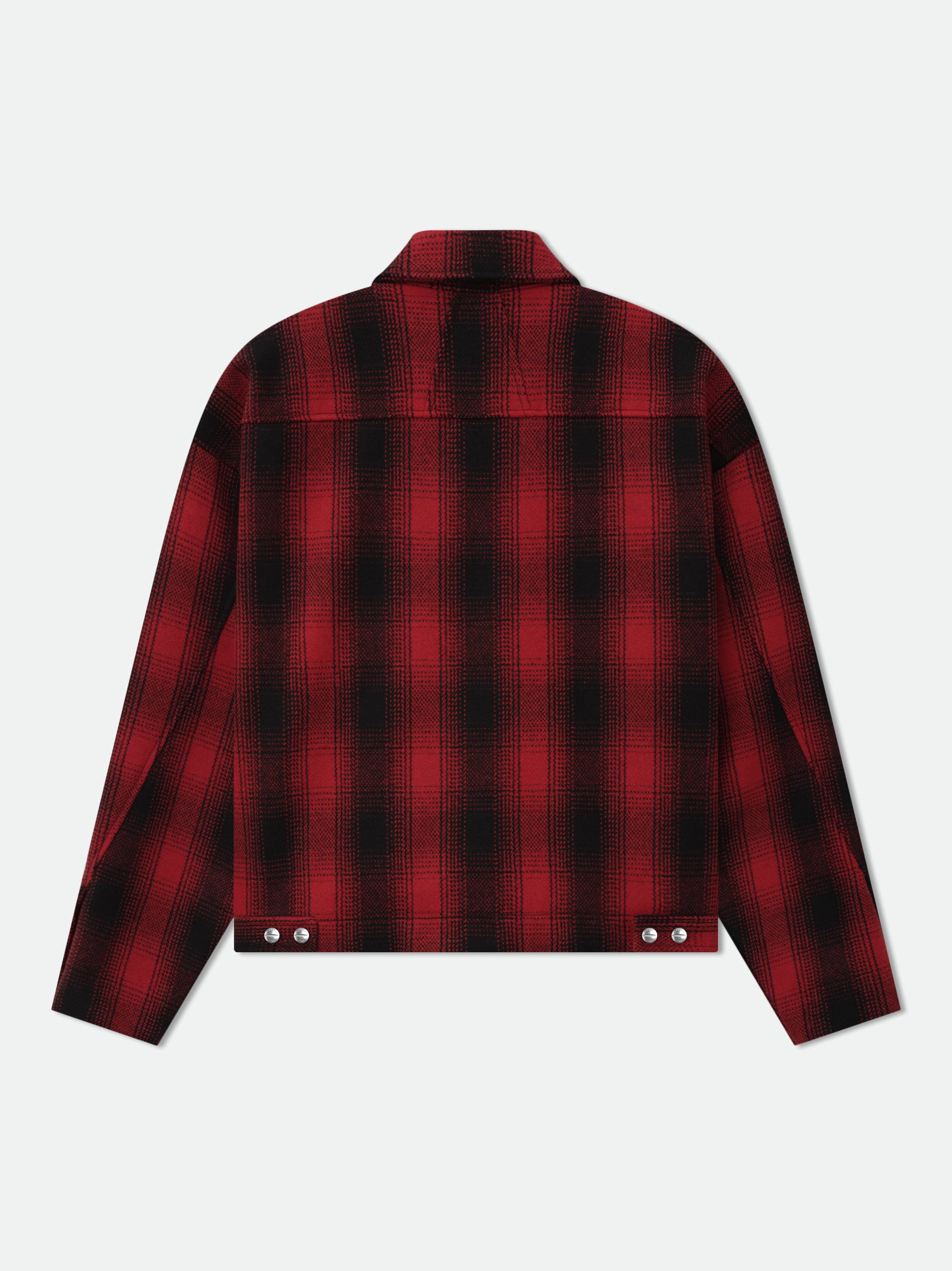 RHUDE LOGO FLANNEL WORK JACKET - 3