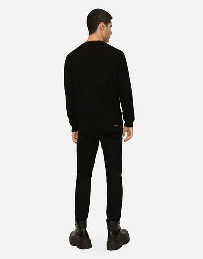 Dolce & Gabbana Washed black slim-fit stretch jeans outlook