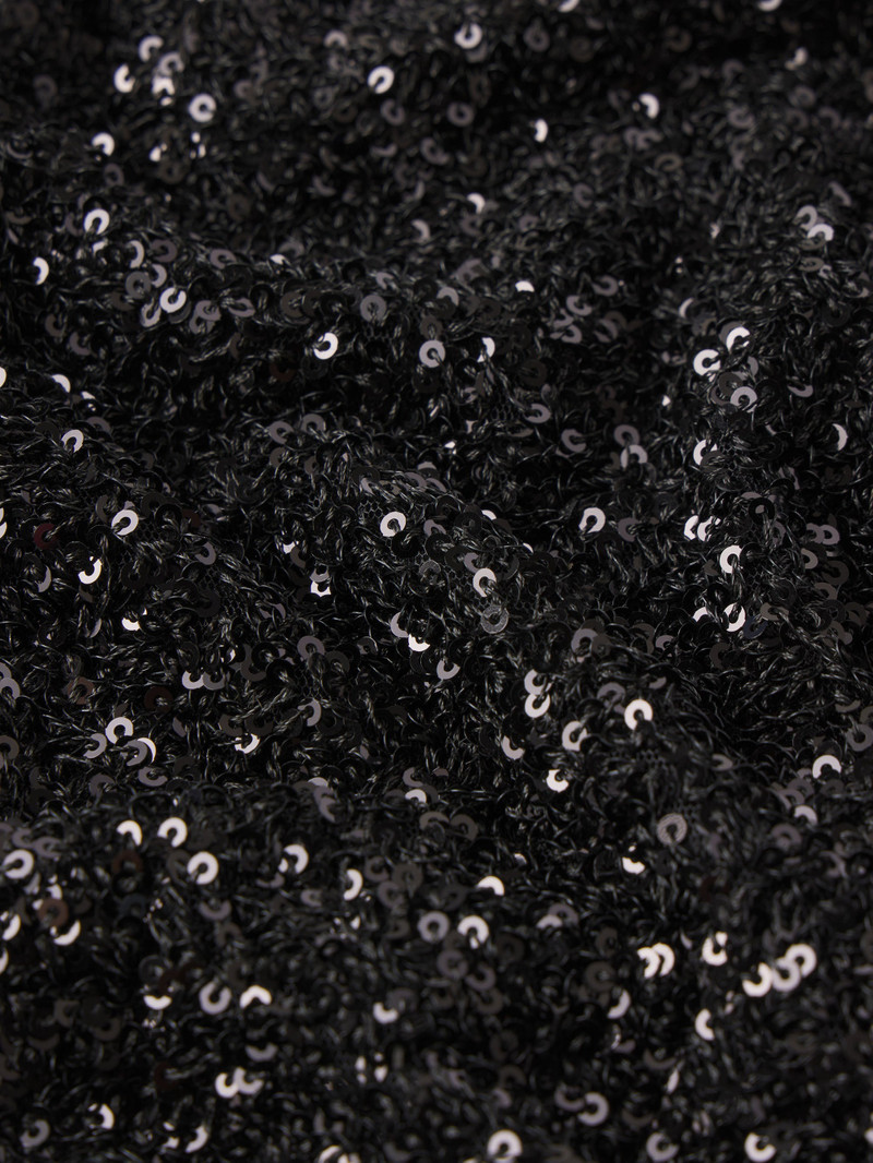 Sequin Mini Skirt in Black 5