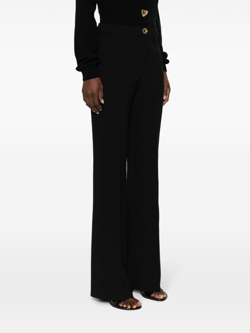 pressed-crease button-fastening tailored trousers 3