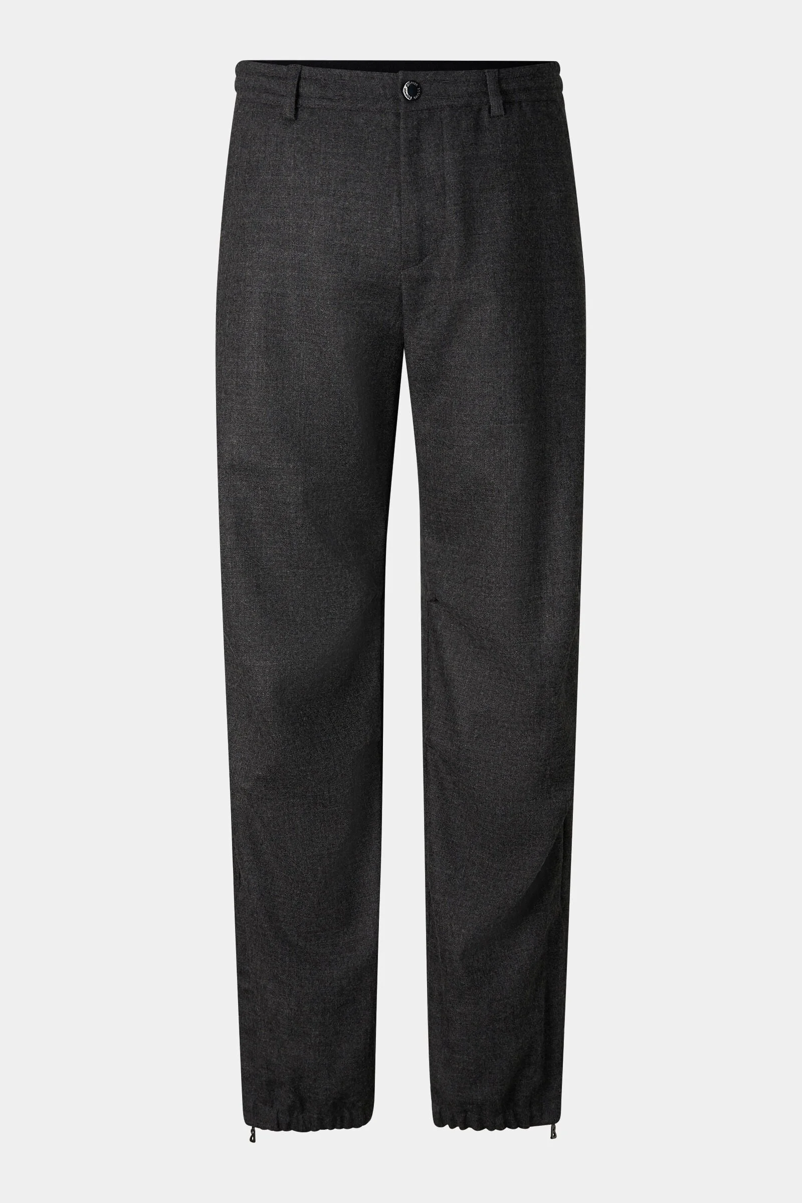 Sergio Virgin Wool-Blend Pants in Anthracite - 1