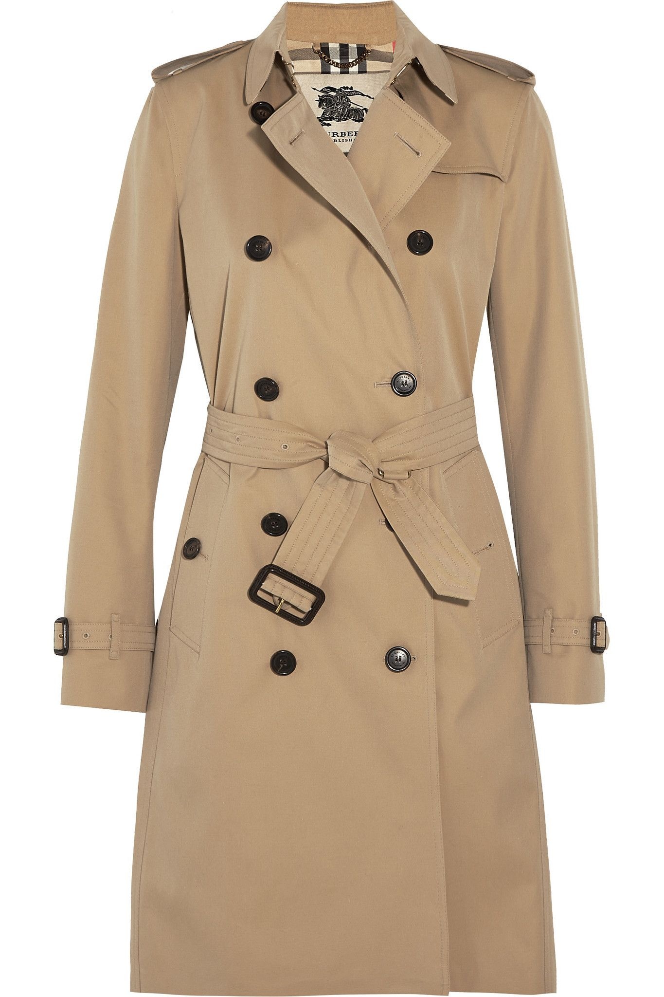 The Kensington Long cotton-gabardine trench coat - 1