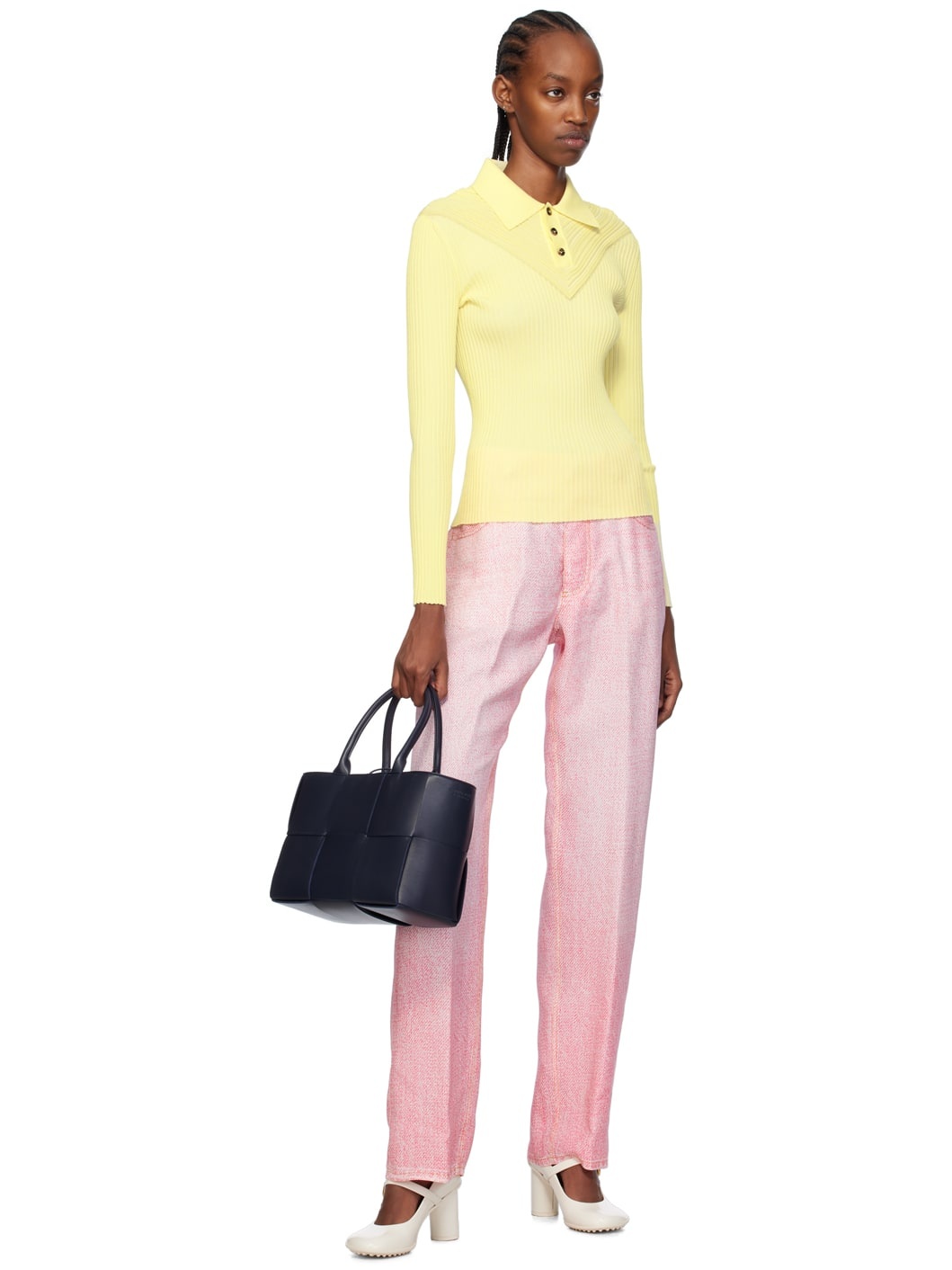 Navy Small Arco Tote - 4