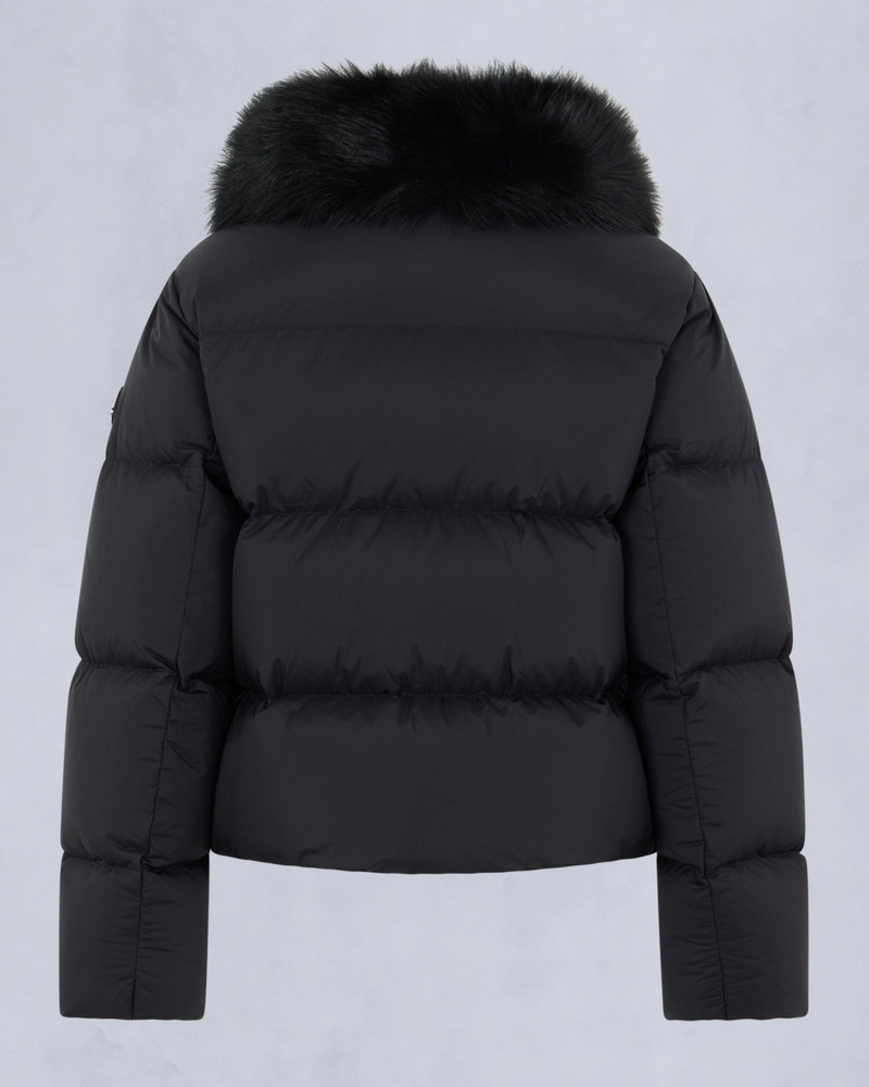 BELLE DUNE SHORT SHEARLING TRIM PUFFER 6