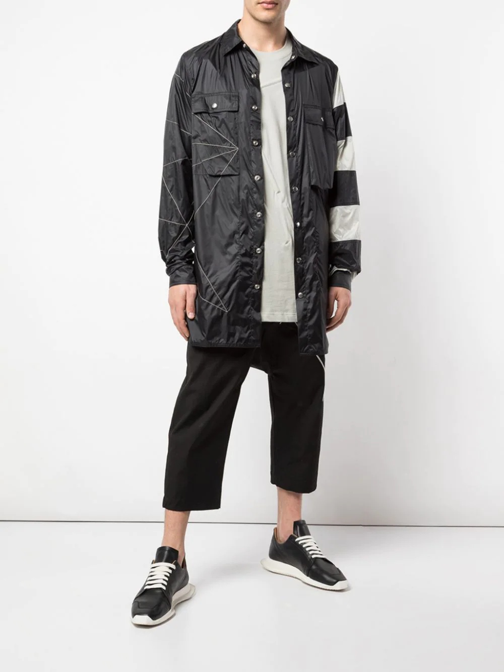 humbug striped shirt jacket - 2