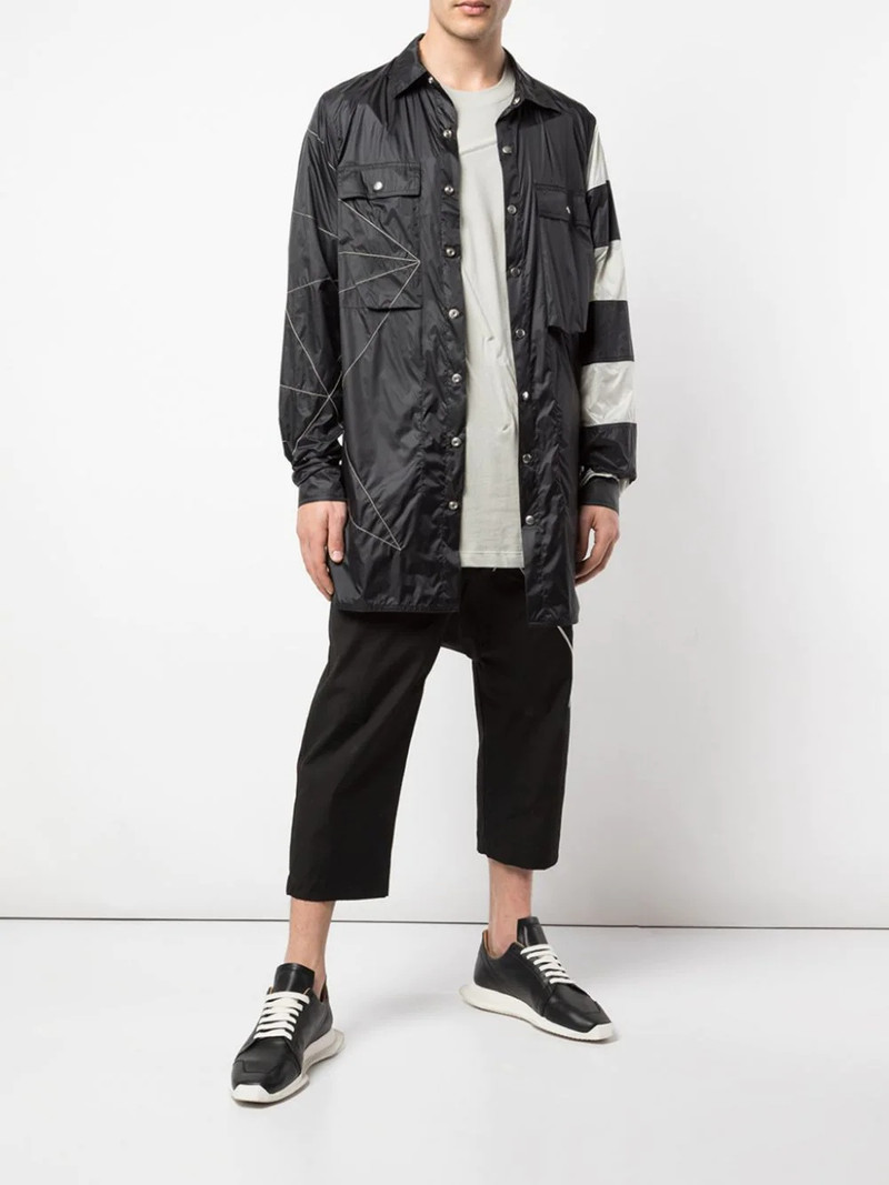 Rick Owens humbug striped shirt jacket outlook