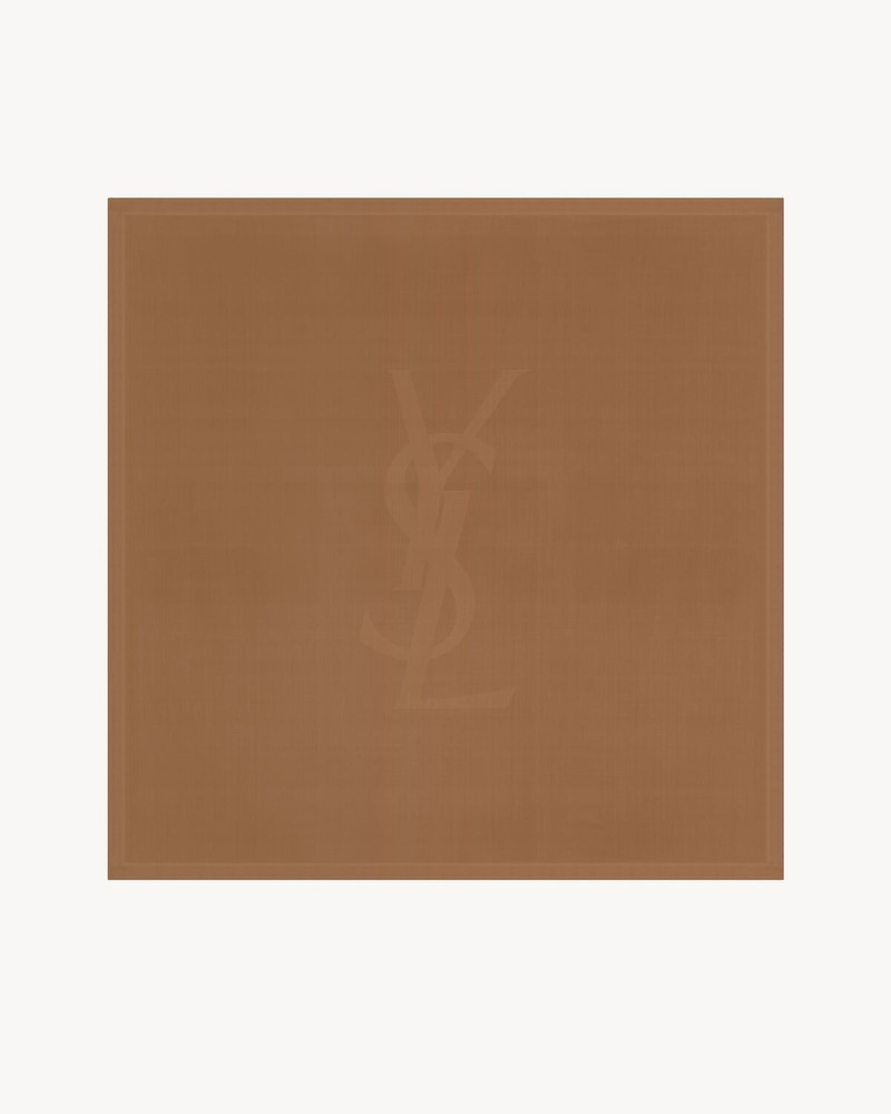 CASSANDRE SQUARE SCARF IN SILK CHARMEUSE 1