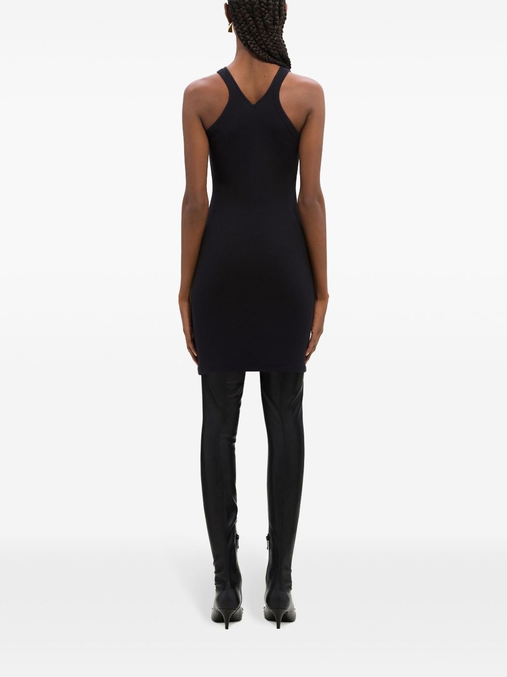 criss-cross 90's mini dress - 4