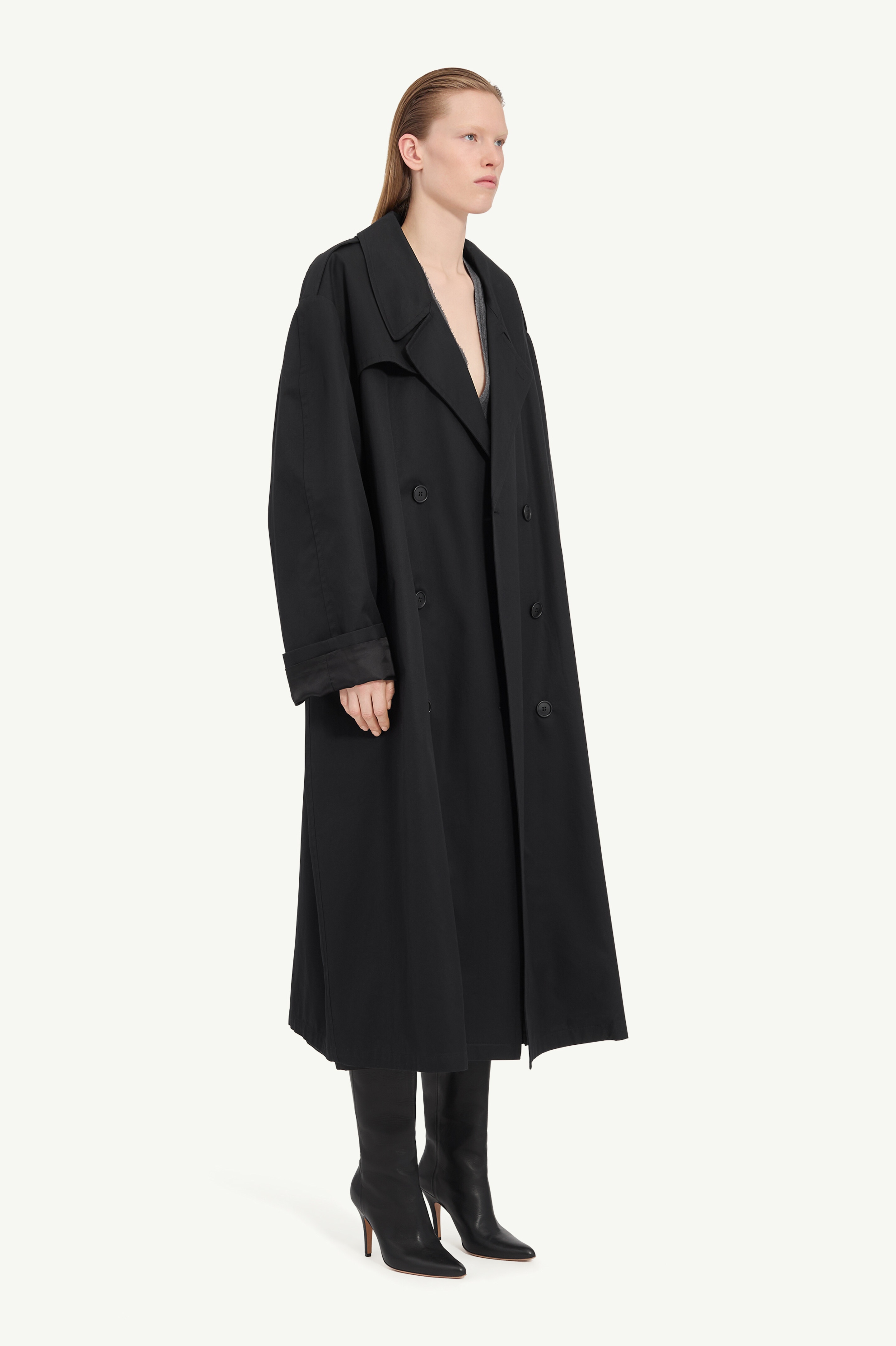 Cotton trench coat - 3
