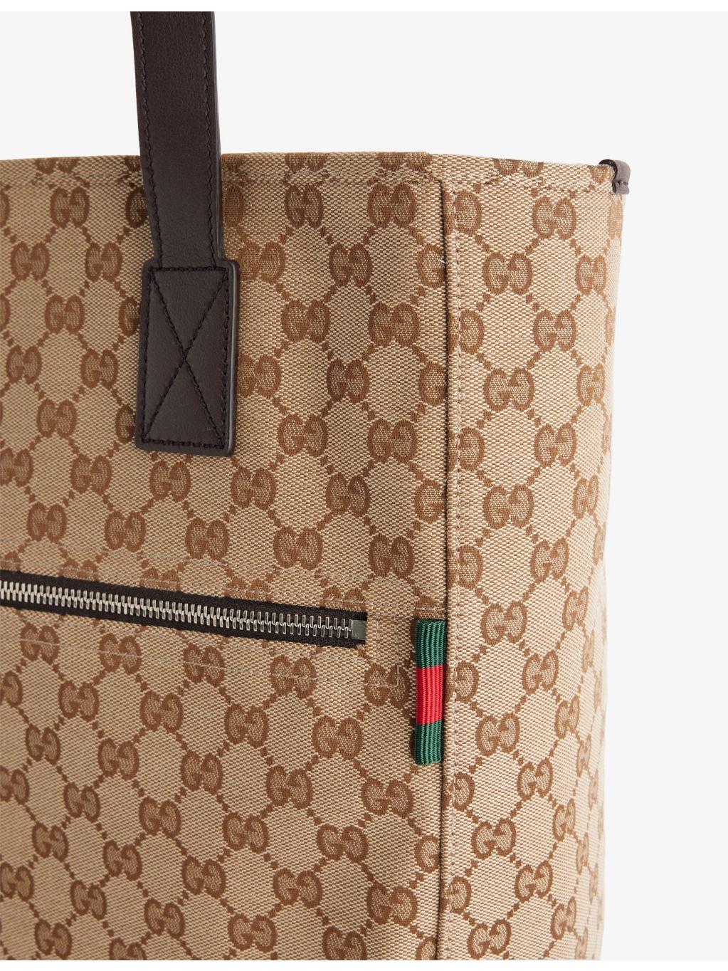 GG-Monogram Medium Canvas Tote Bag - 6