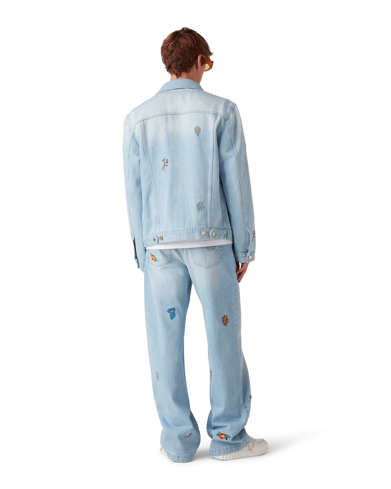 Embroidered Motif Jeans | Casablanca Paris - 3