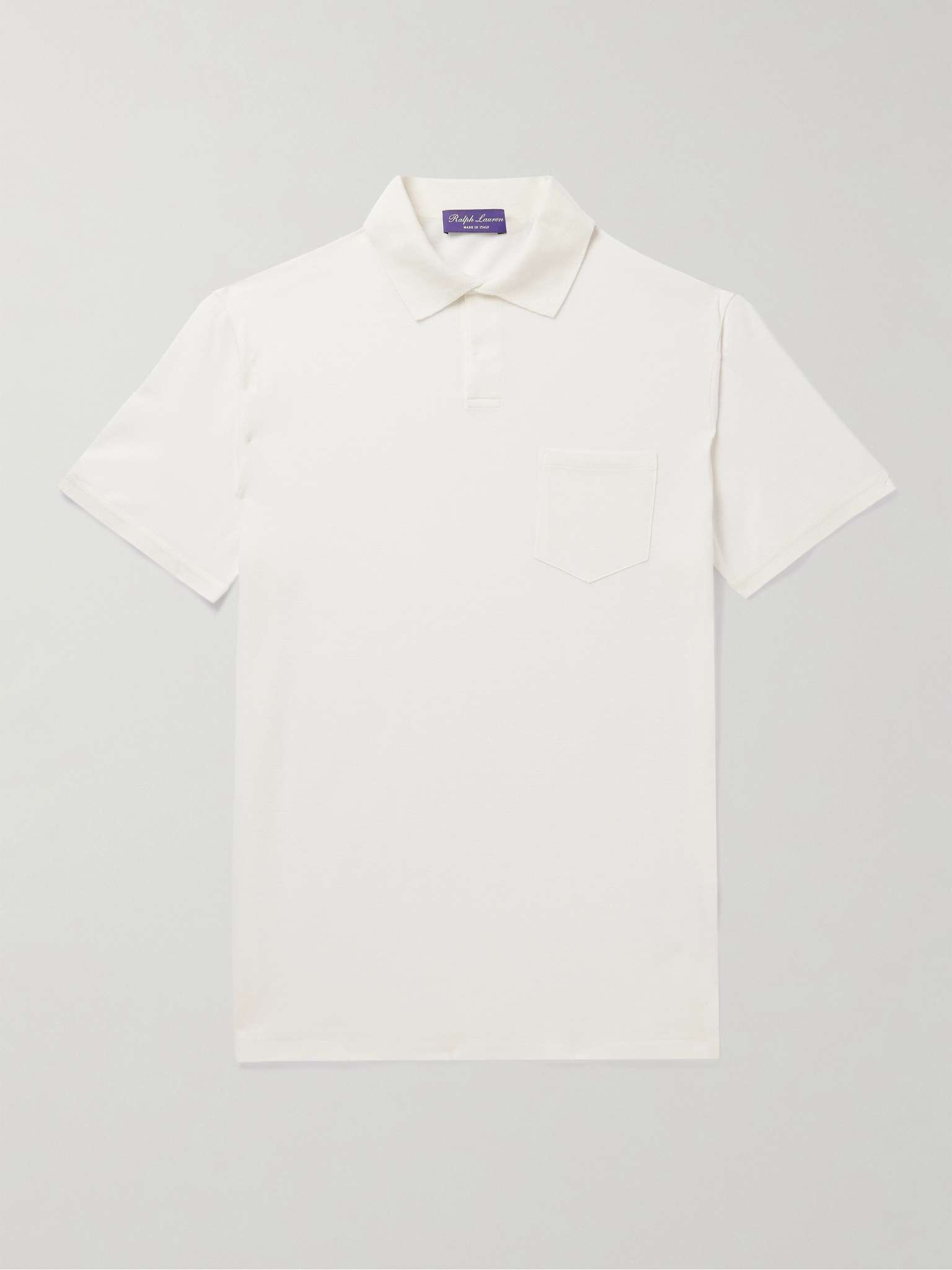Cotton-Blend Piqué Polo Shirt - 1