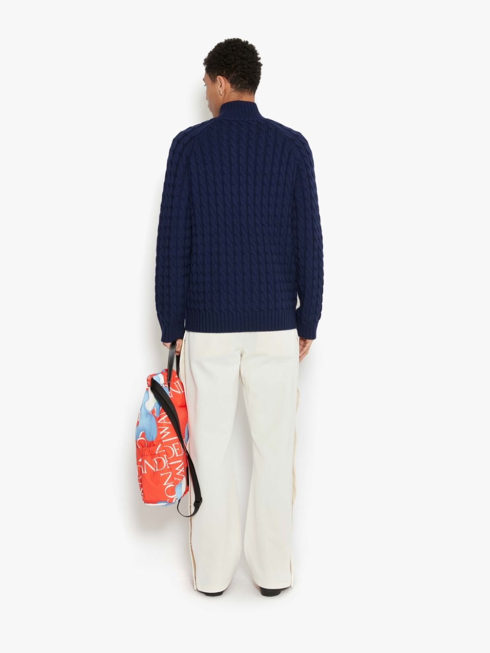 Henley cable-knit jumper - 4