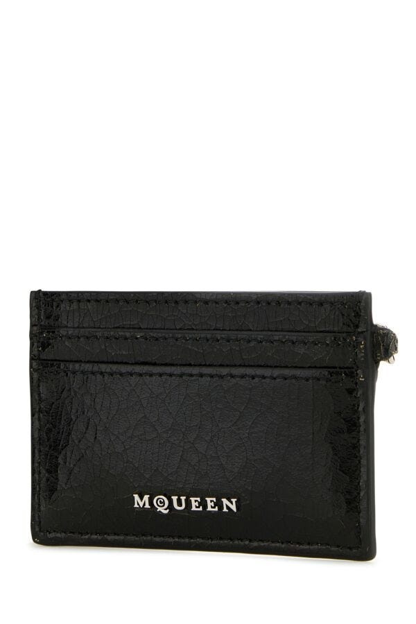 Black leather card holder - 2