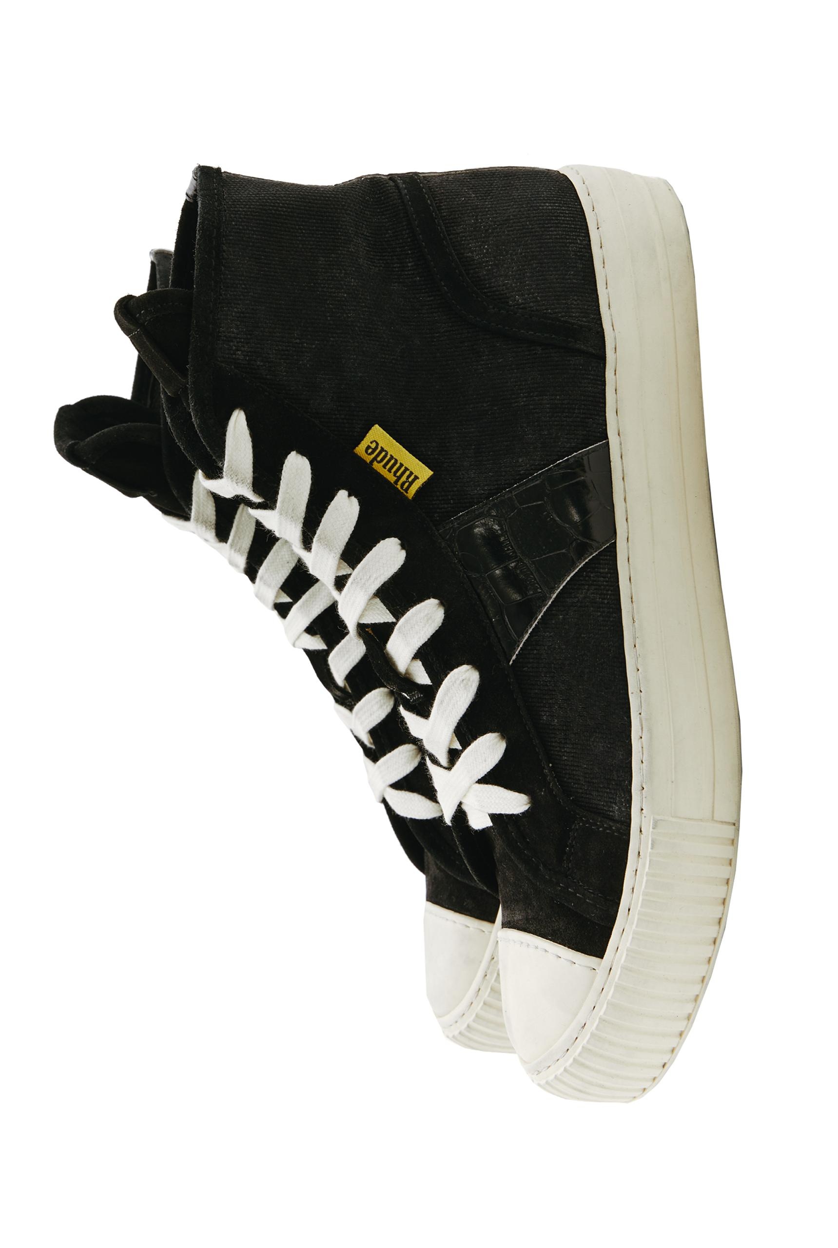SNEAKERS WITH LEATHER INSERTS - 2