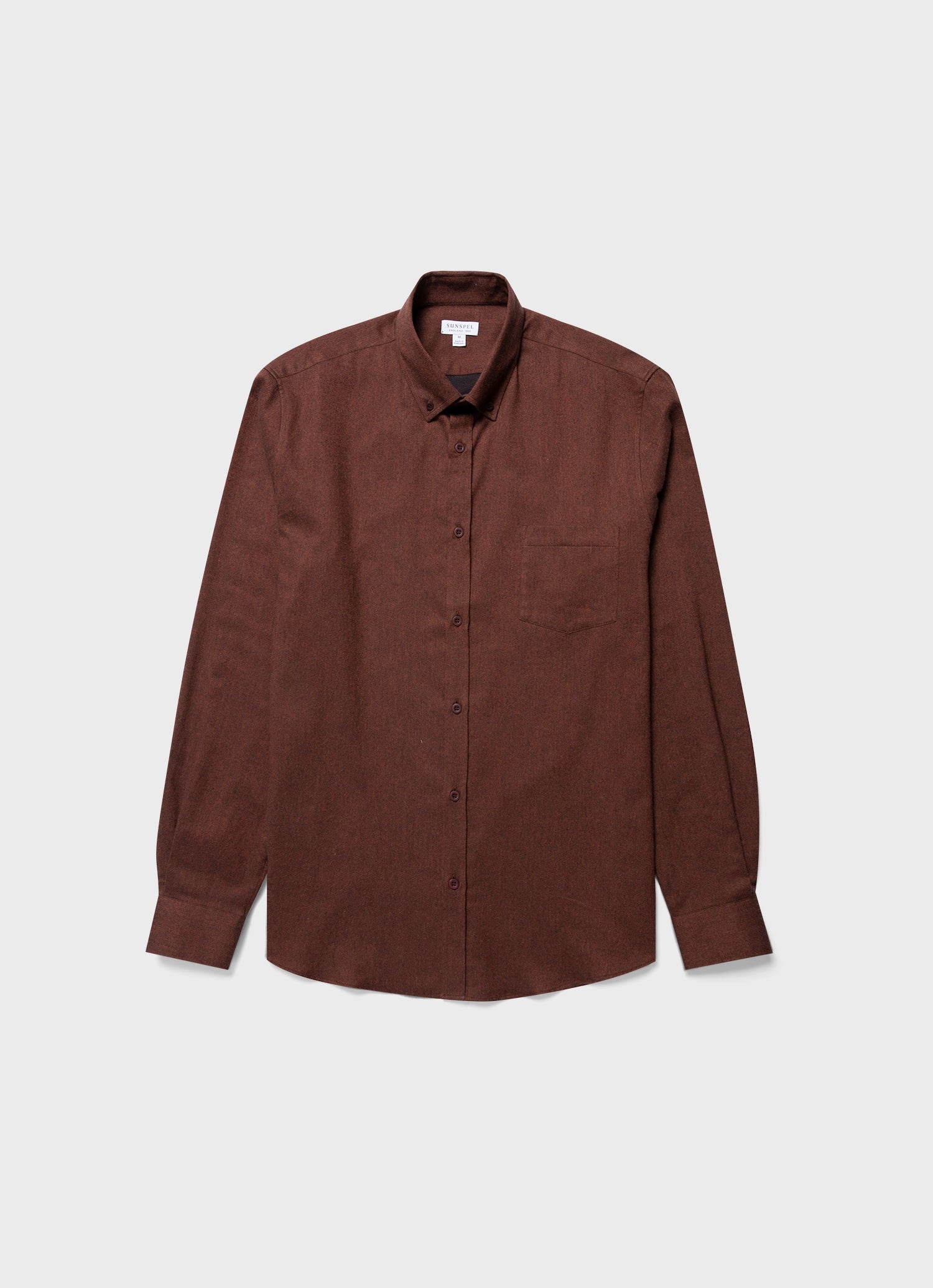 Brushed Cotton Flannel Shirt - 1