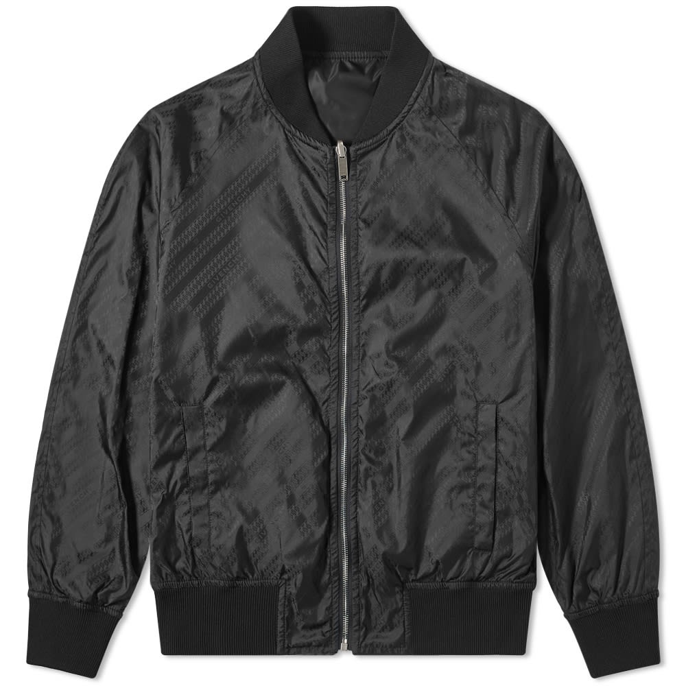 Givenchy Chain Jacquard Reversible Nylon Bomber Jacket - 1