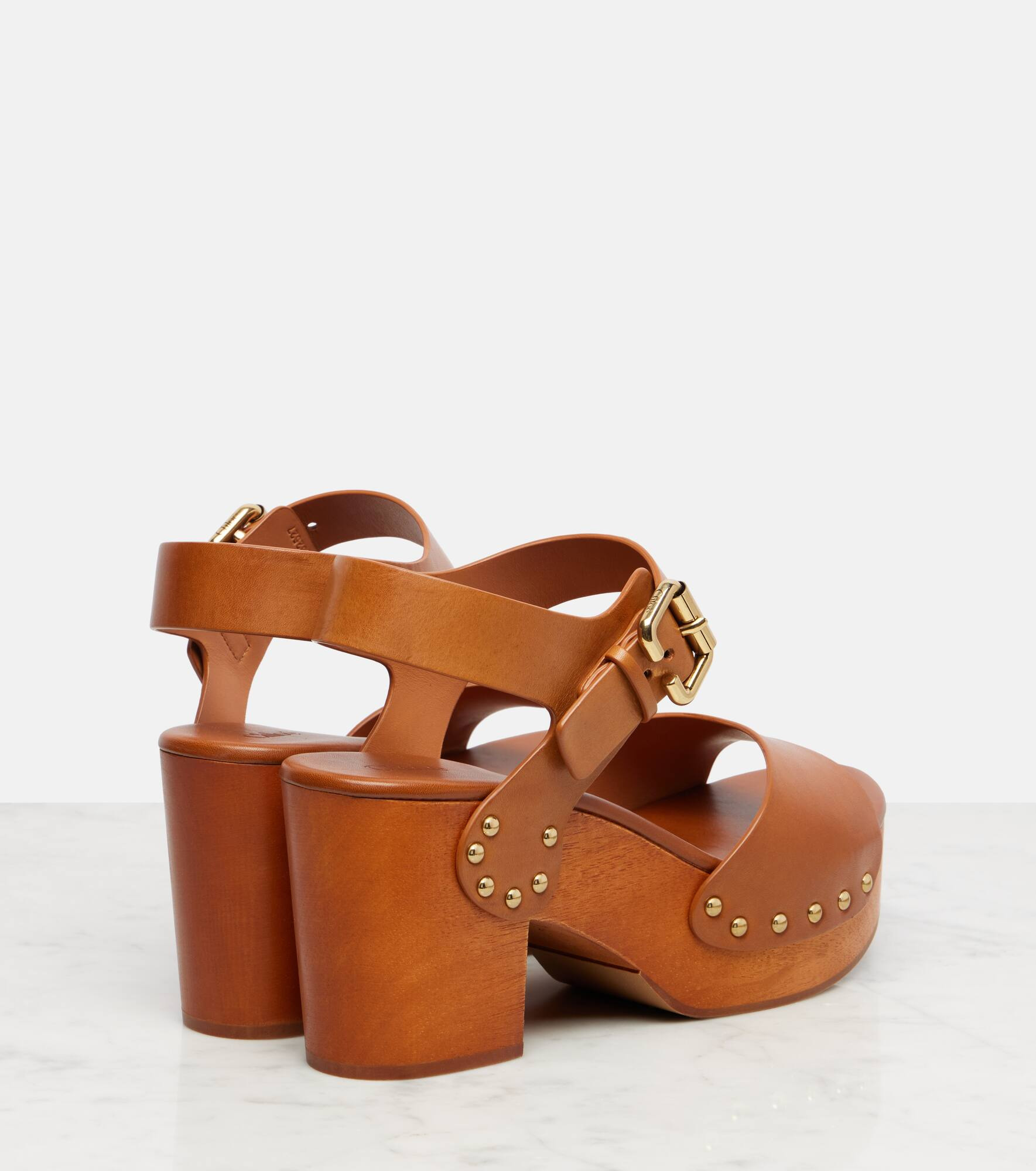 Jeannette 80 studded leather sandals - 2