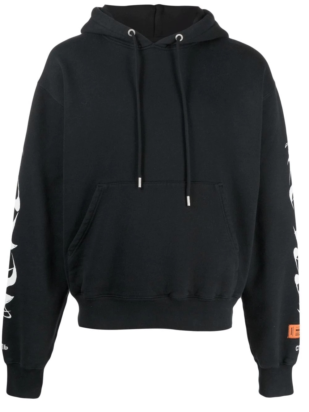 logo print hoodie - 1