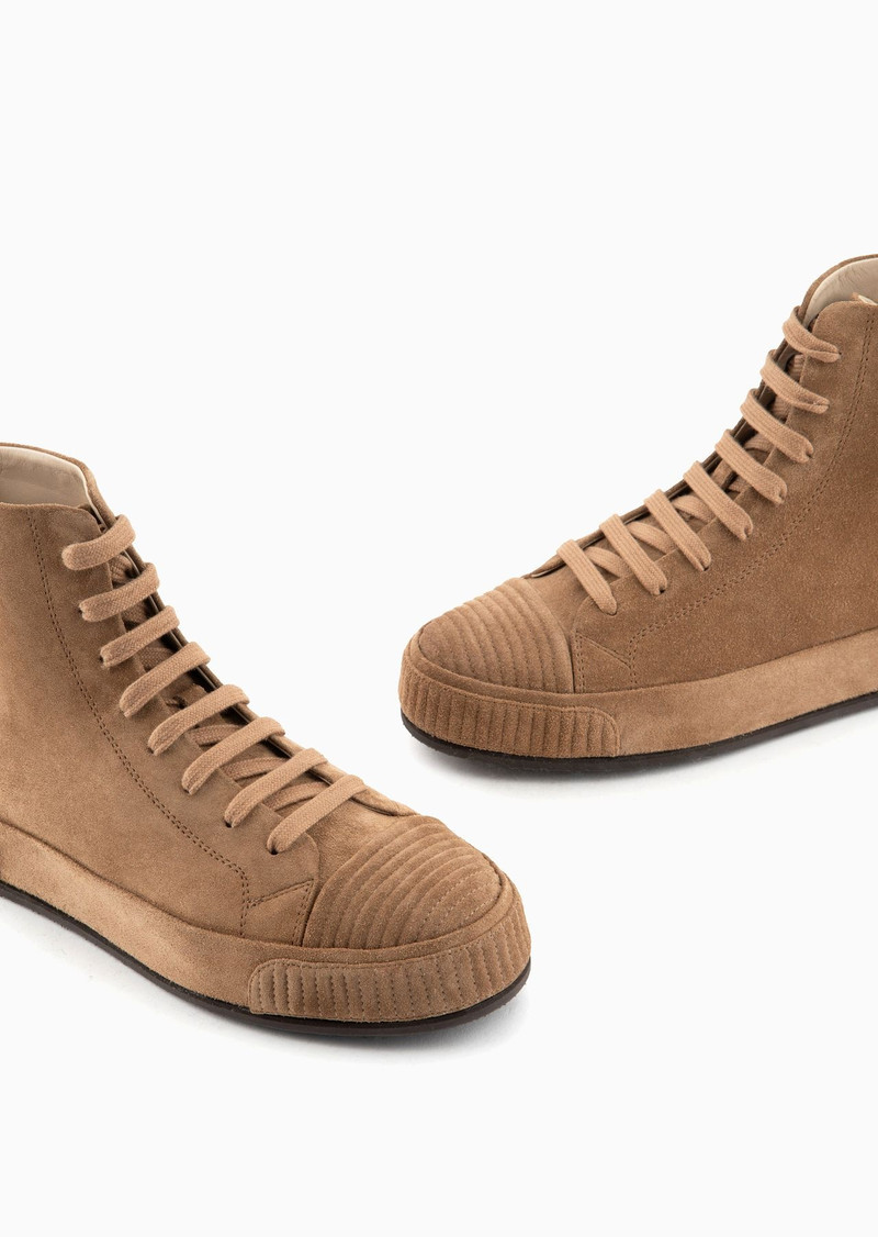 Suede high-top sneakers 5