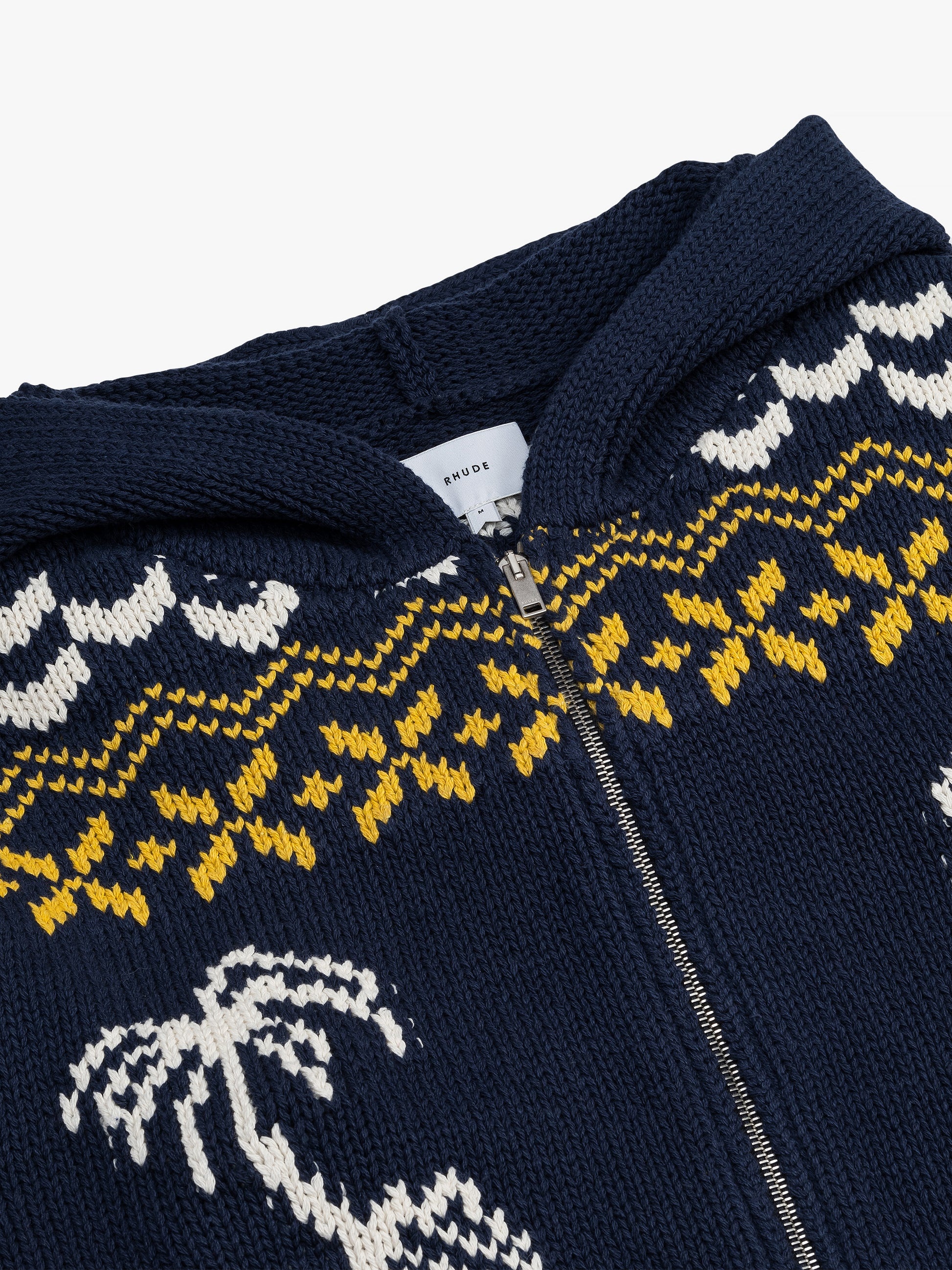 RHUDE PALMA KNIT ZIP-UP - 4
