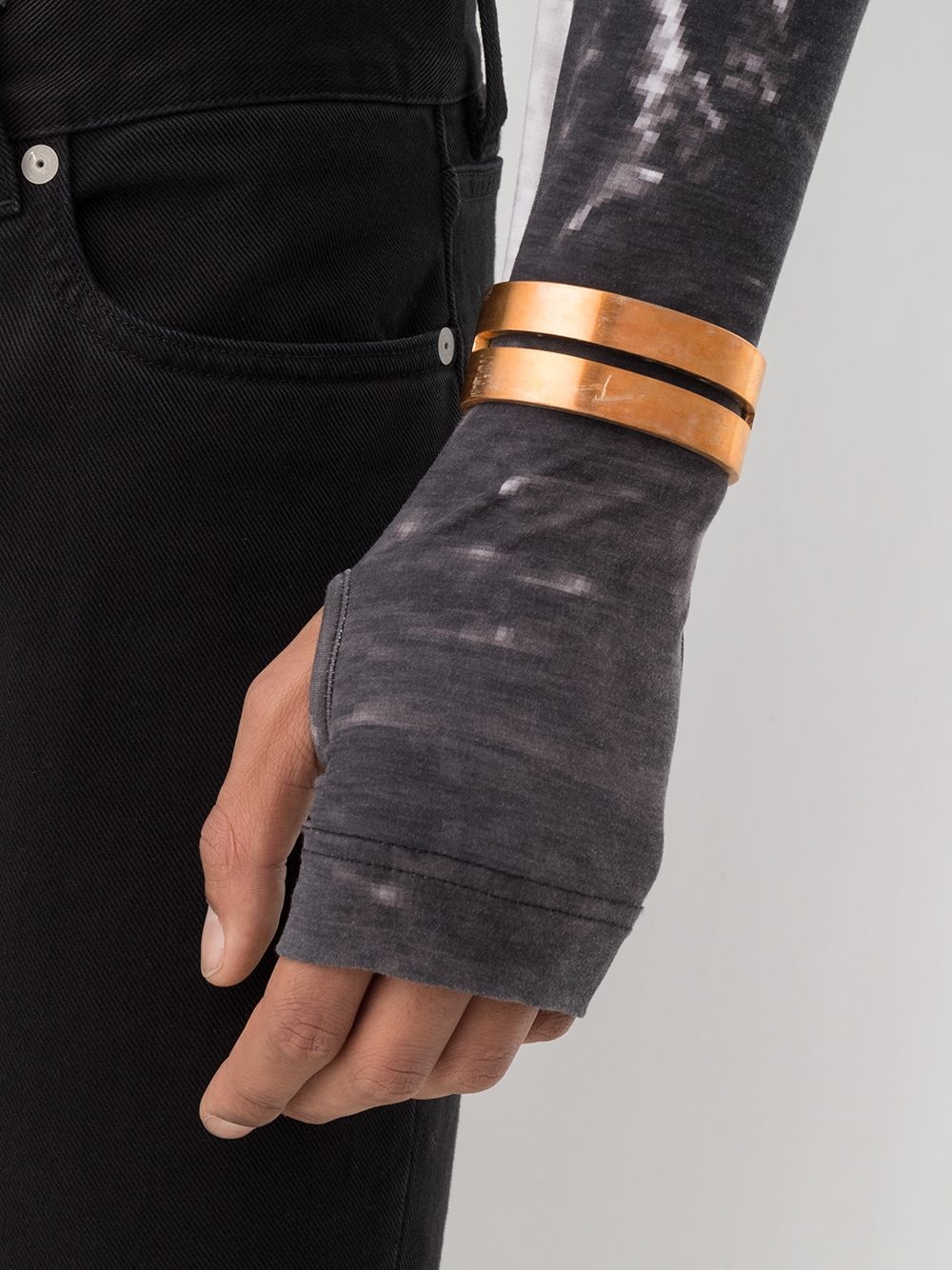 distressed cuff bracelet - 2