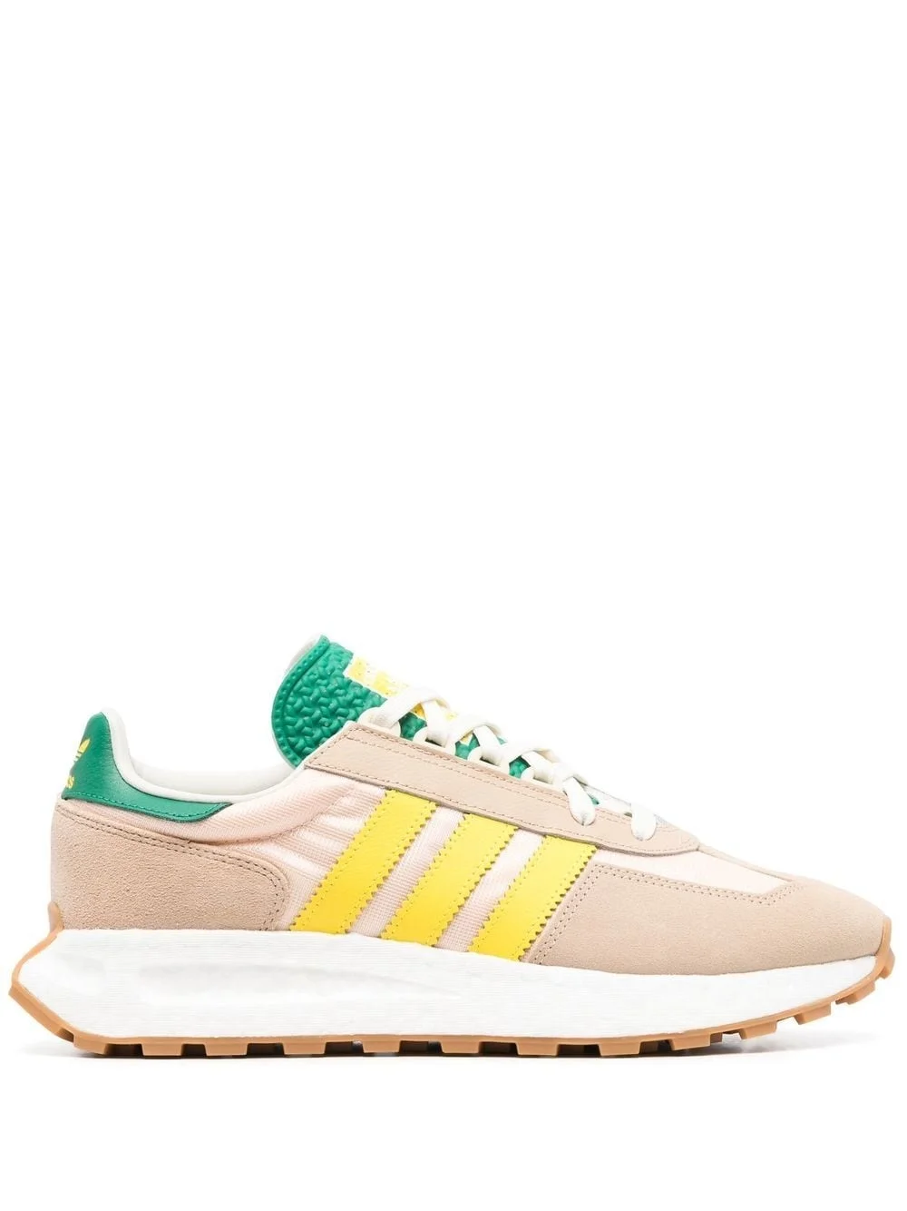 panelled low-top sneakers - 1