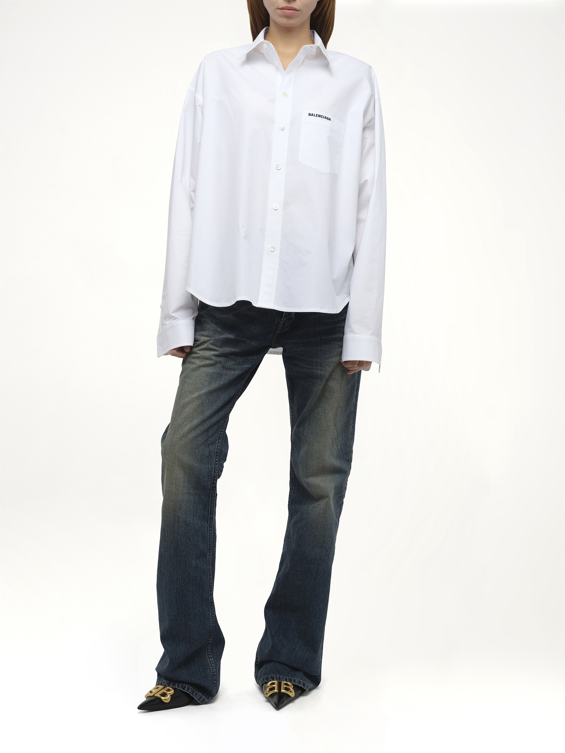 Regenerative Cotton Regular Shirt in White - 4