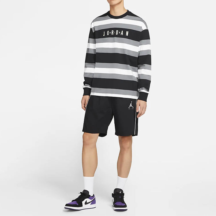 Air Jordan MENS Sport DNA Striped Long Sleeve Black CV1143-010 - 5