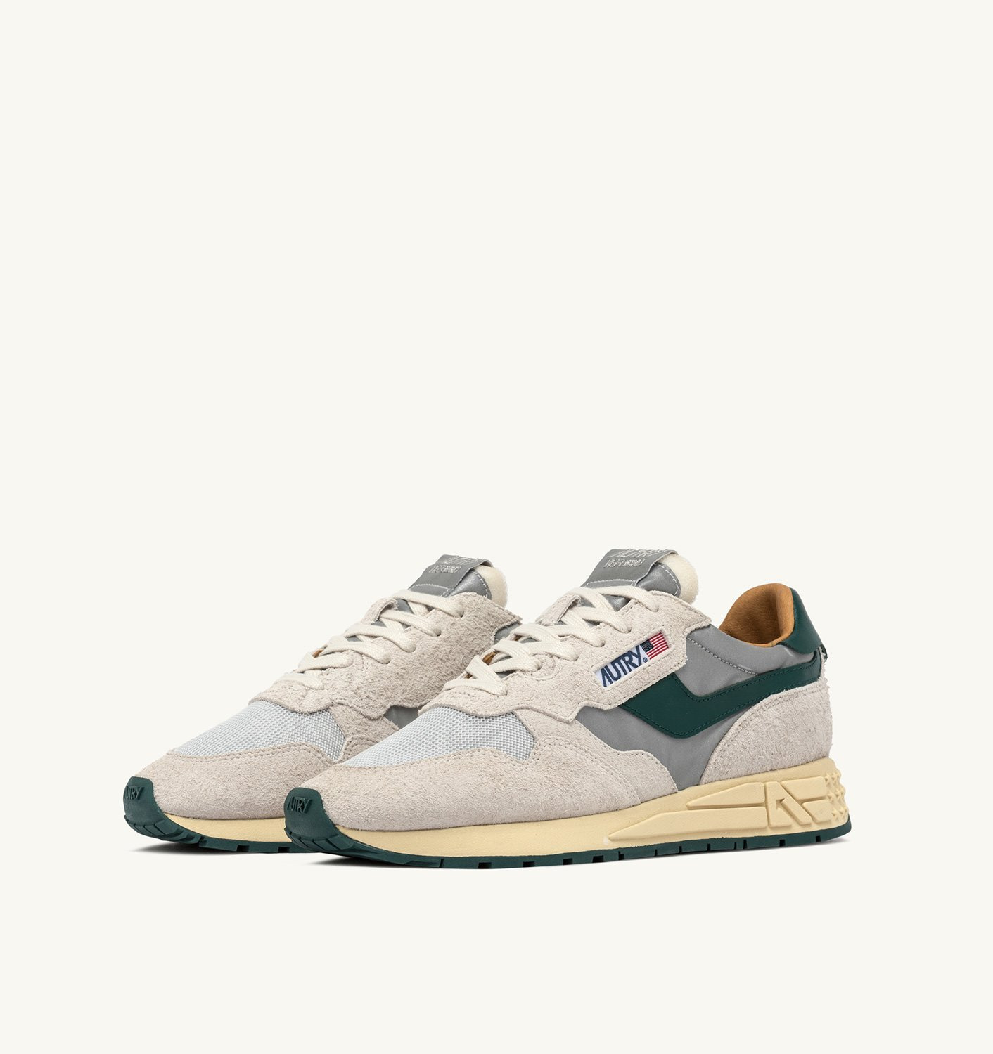 REELWIND LOW SNEAKERS IN SILVER MOUNTAIN REFLECTIVE NYLON AND SUEDE - 2