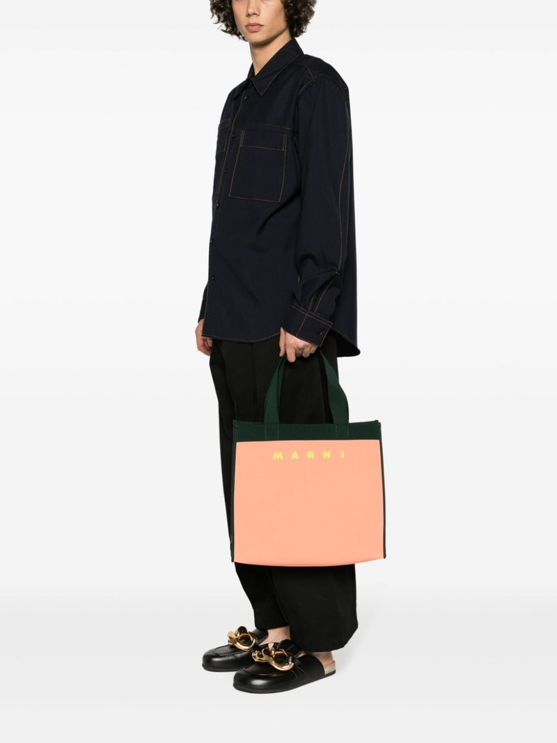 Marni logo-jacquard cotton-blend tote bag outlook