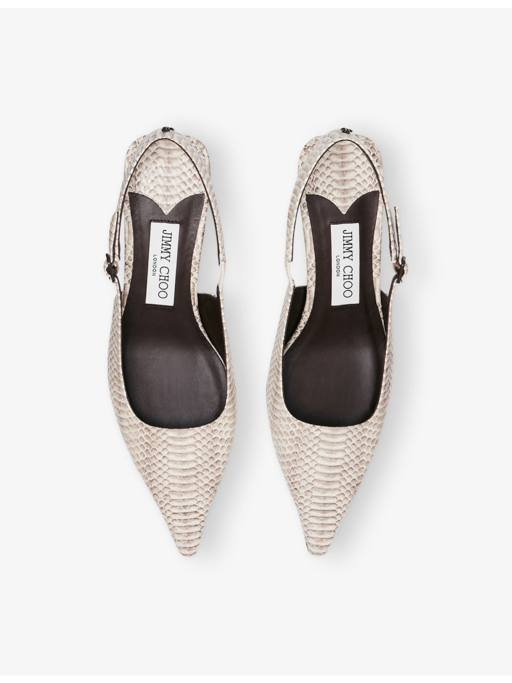 Amel 50 Slingback Leather Heeled Courts - 2