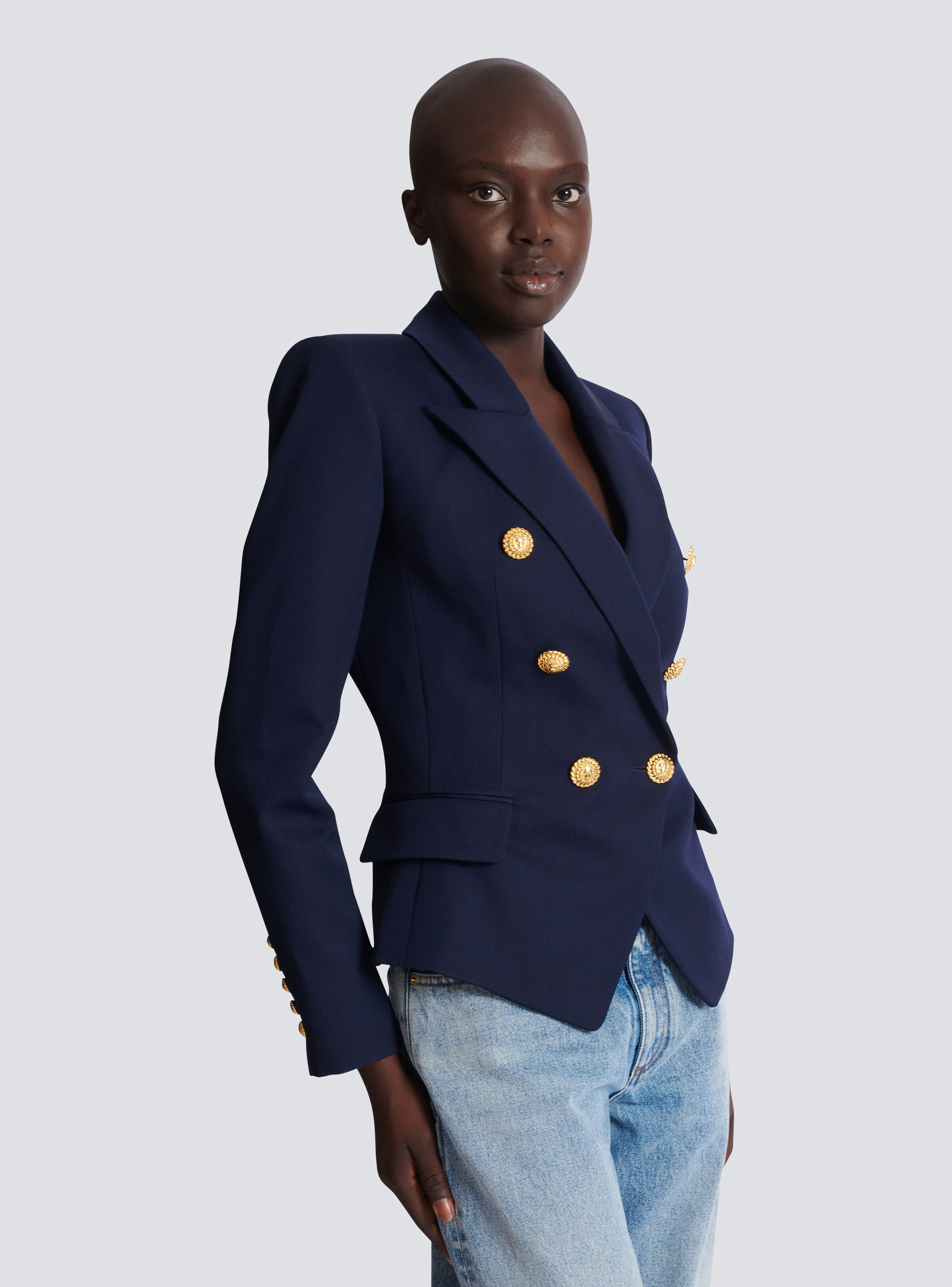 Fitted wool 6-button jacket - 7