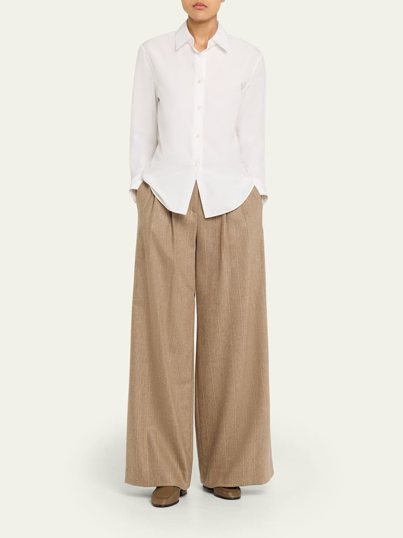 TWP Avery Pinstripe Pleated Trousers outlook