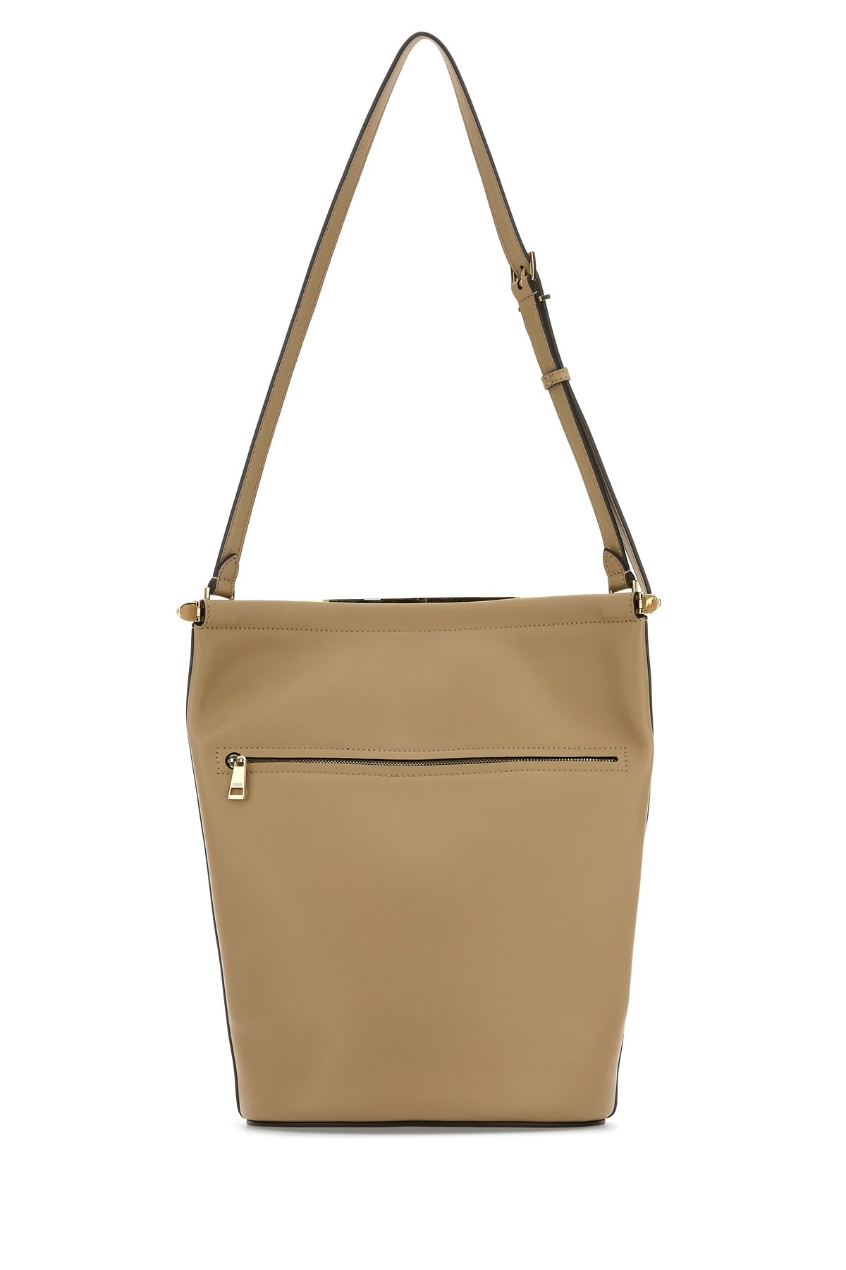 Beige leather Magenta bucket bag - 3