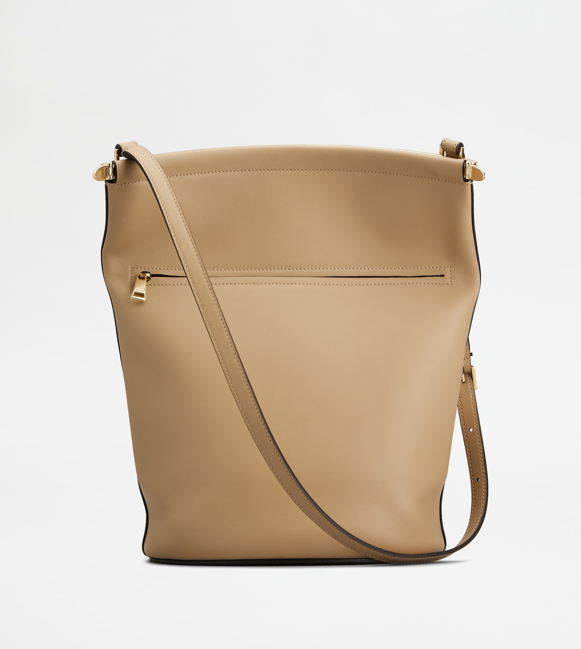 TOD'S MAGENTA BAG BUCKET BAG IN LEATHER SMALL - BEIGE - 3