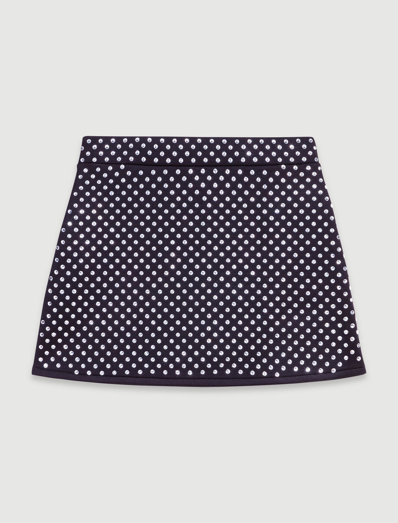 Short skirt with rhinestones 1